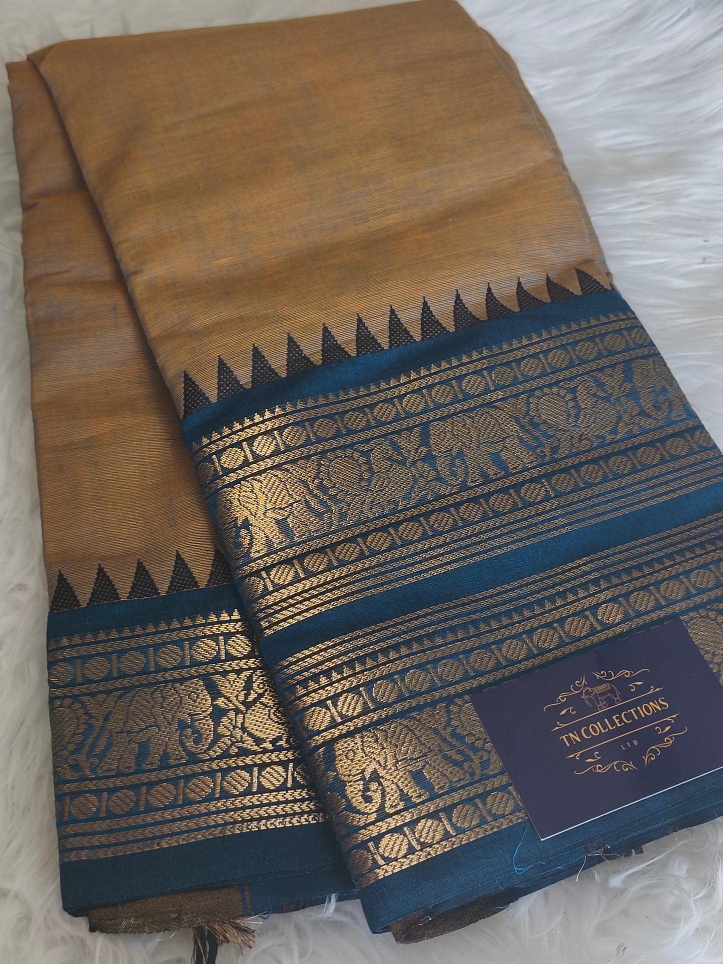Pure handloom kanchi cotton saree