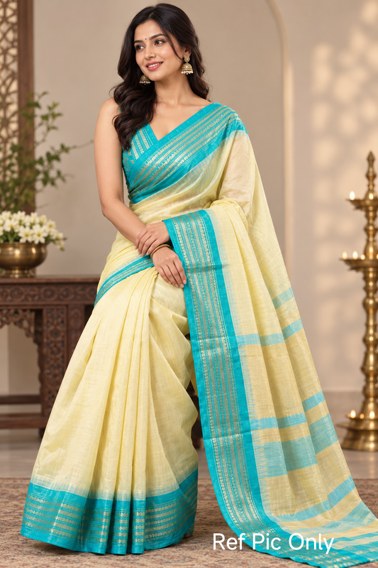 Semi Kanjivaram Banaras Soft Silk Saree