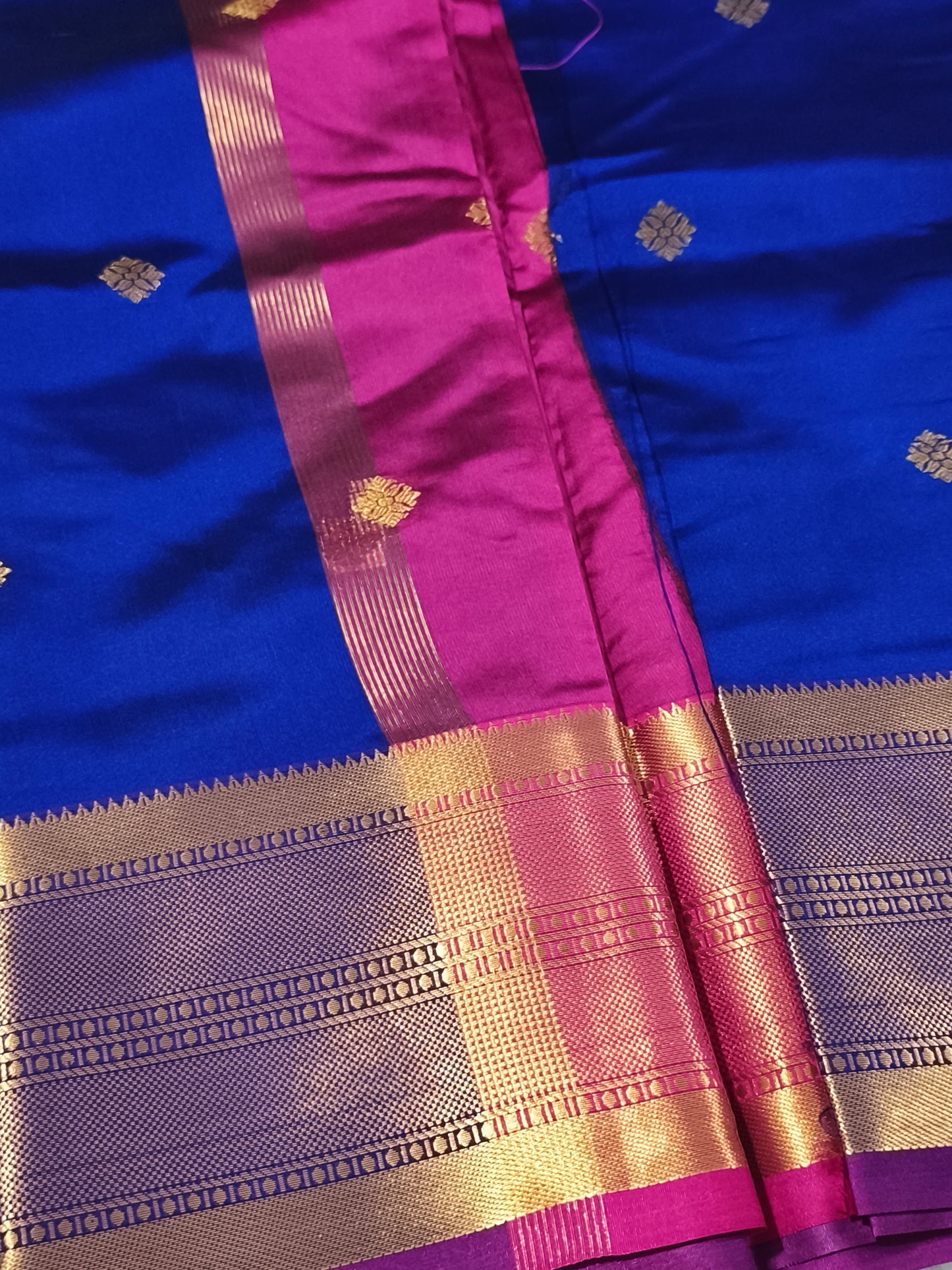 Luxury Semi Soft Silk Saree (Royal Blue)