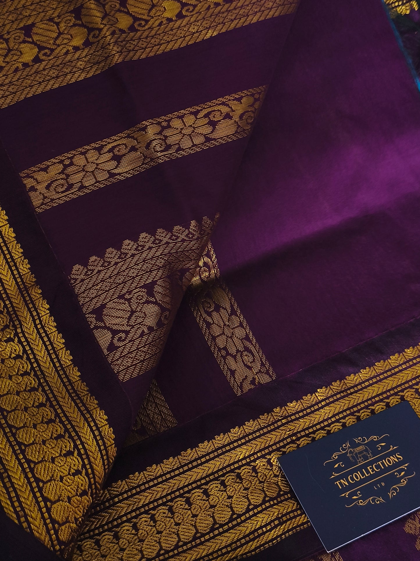 Blue Kalyani Cotton Pattu Saree