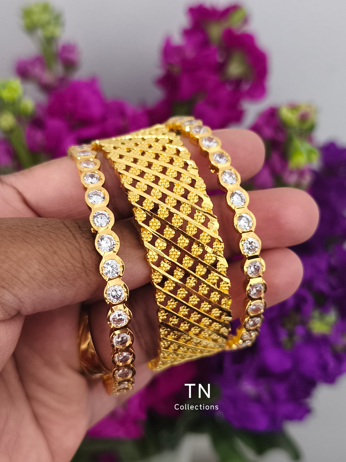 Gold Plated Bangles Set