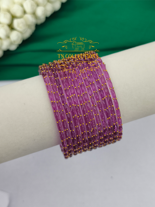 Trendy Raindrop Glass Bangles