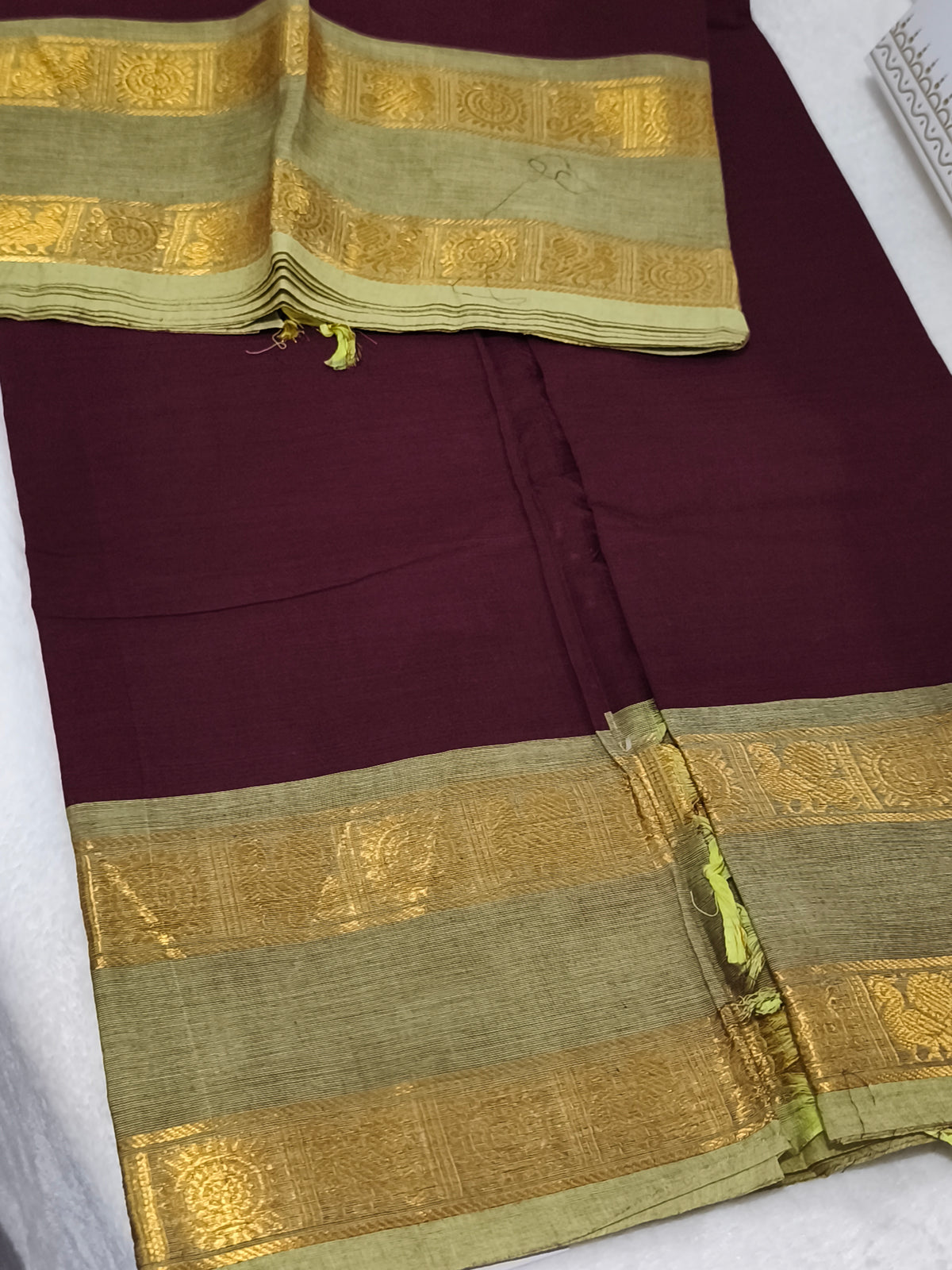 Pure handloom kanchi cotton saree