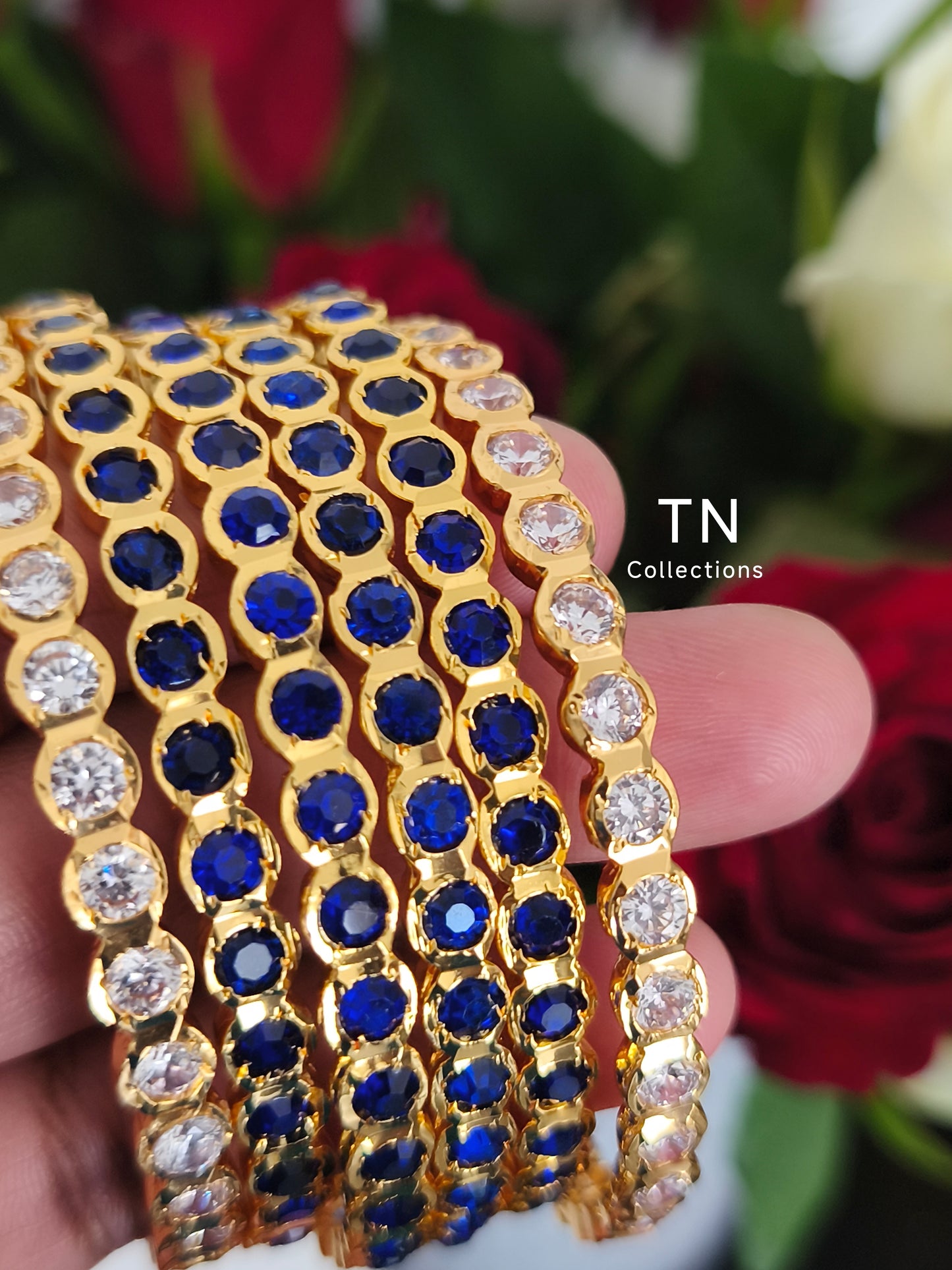 Impon Bangles with AD stone  size 2.6