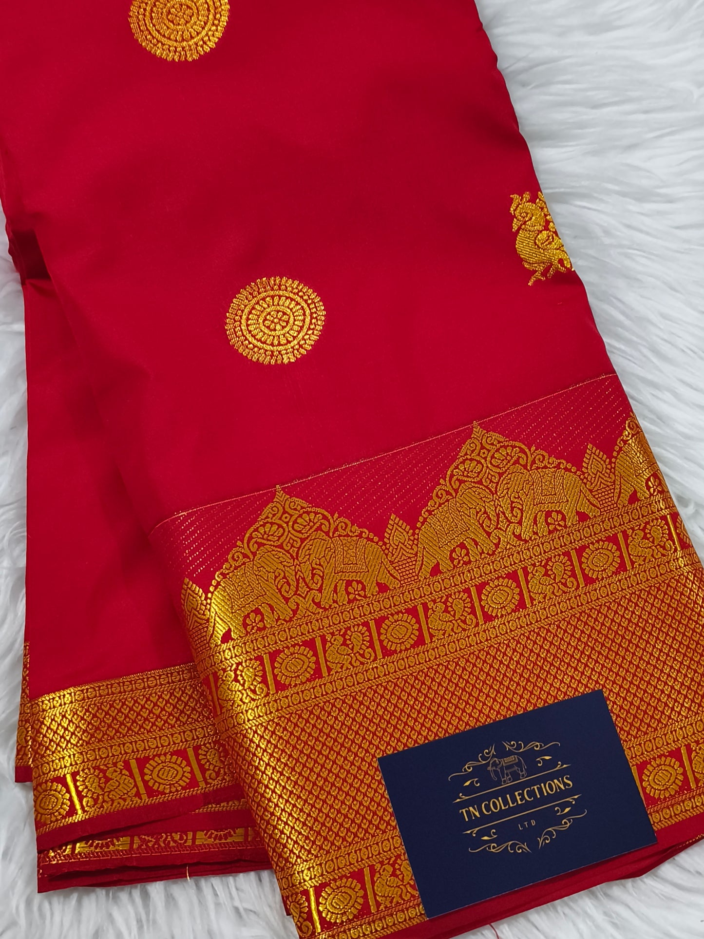 Red Premium Soft Silk Saree