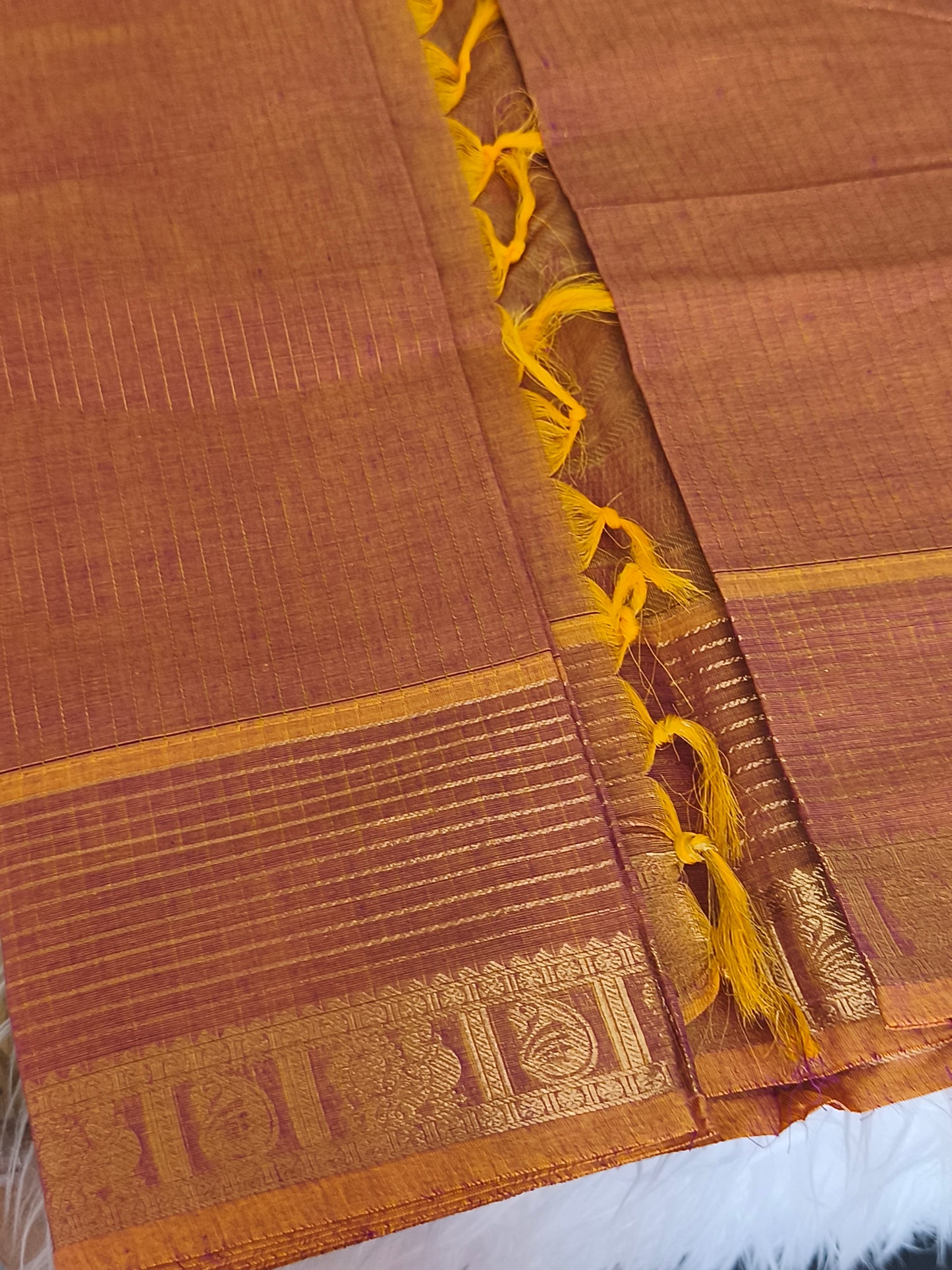 Pure Premium Kanchi cotton saree (120's count)