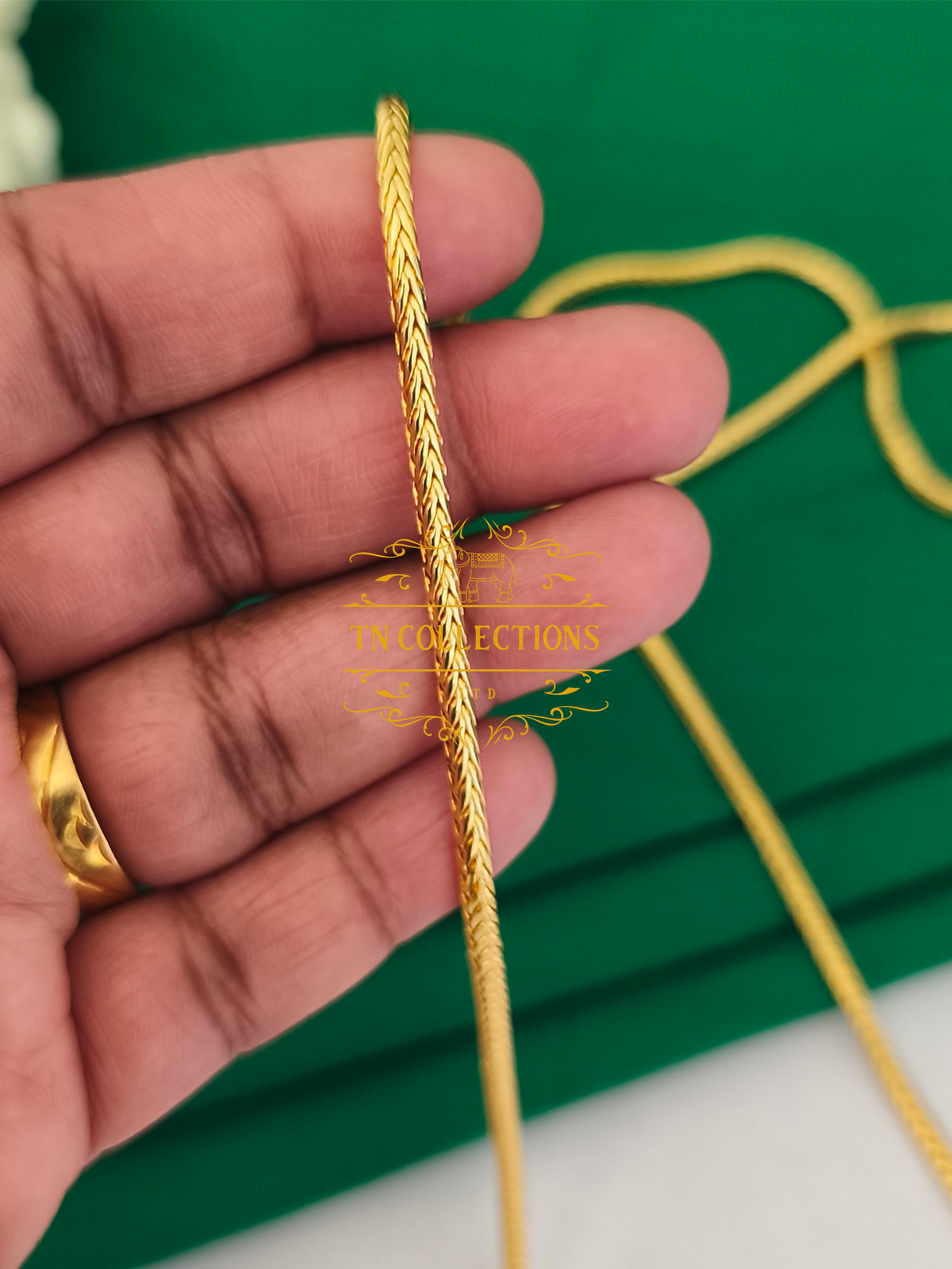 One gram gold plated Traditional Southindian style Thalichain (Thirumangalyam)