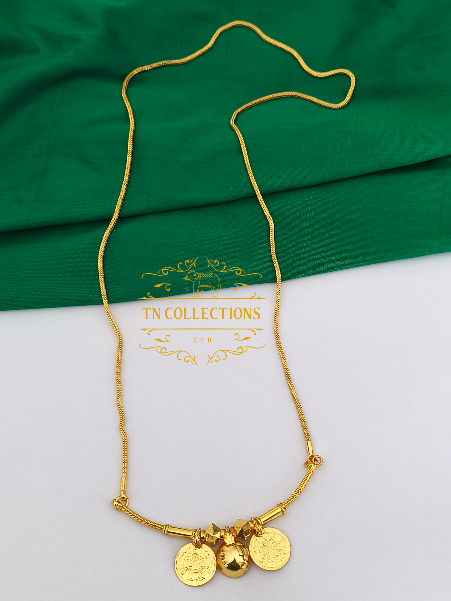 One gram gold plated Traditional Southindian style Thalichain (Thirumangalyam)