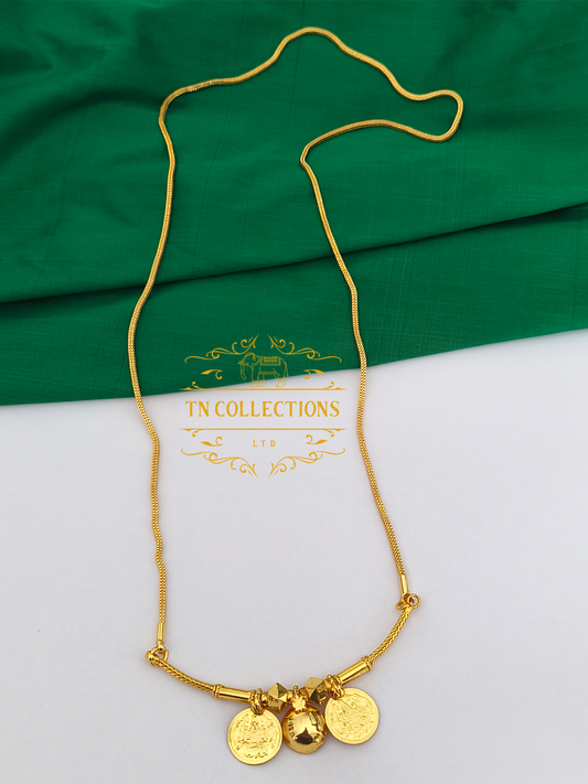 One gram gold plated Traditional Southindian style Thalichain (Thirumangalyam)