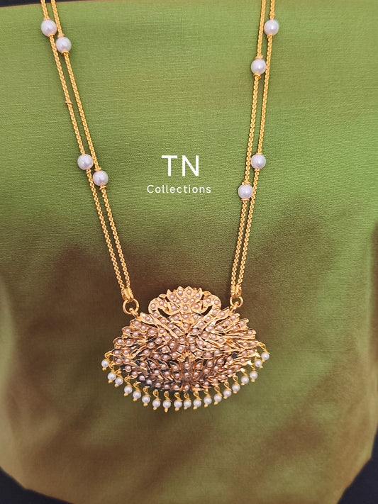 Micro gold plated Traditional shell pearl Pathakkam