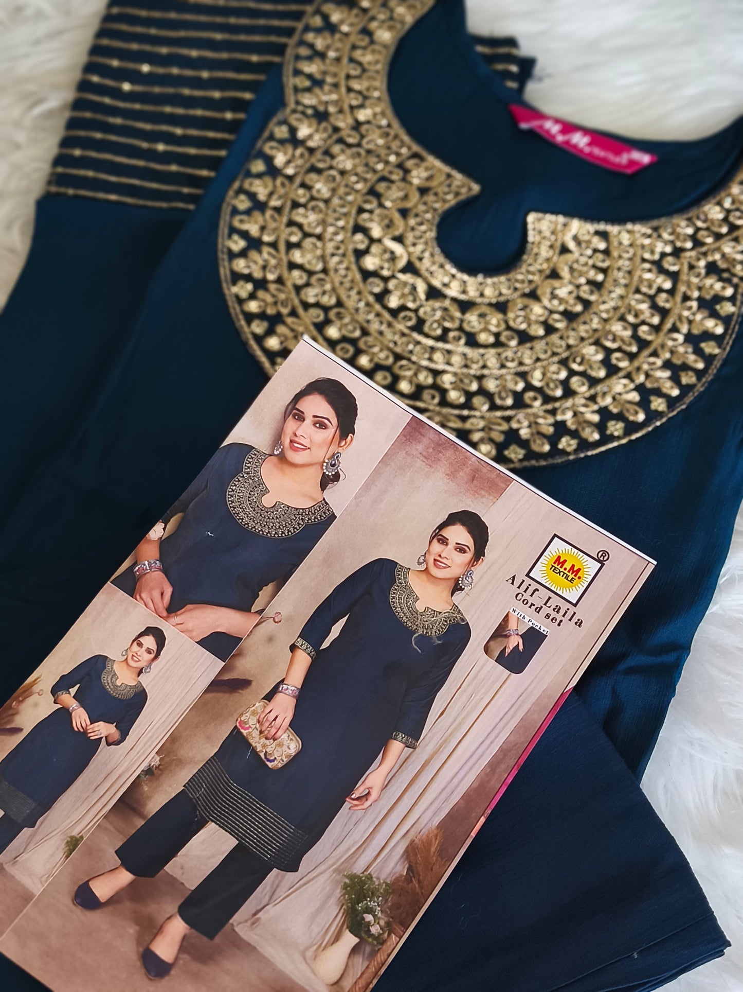 Navy Blue Trendy Co-ords sets ( Size 2XL)