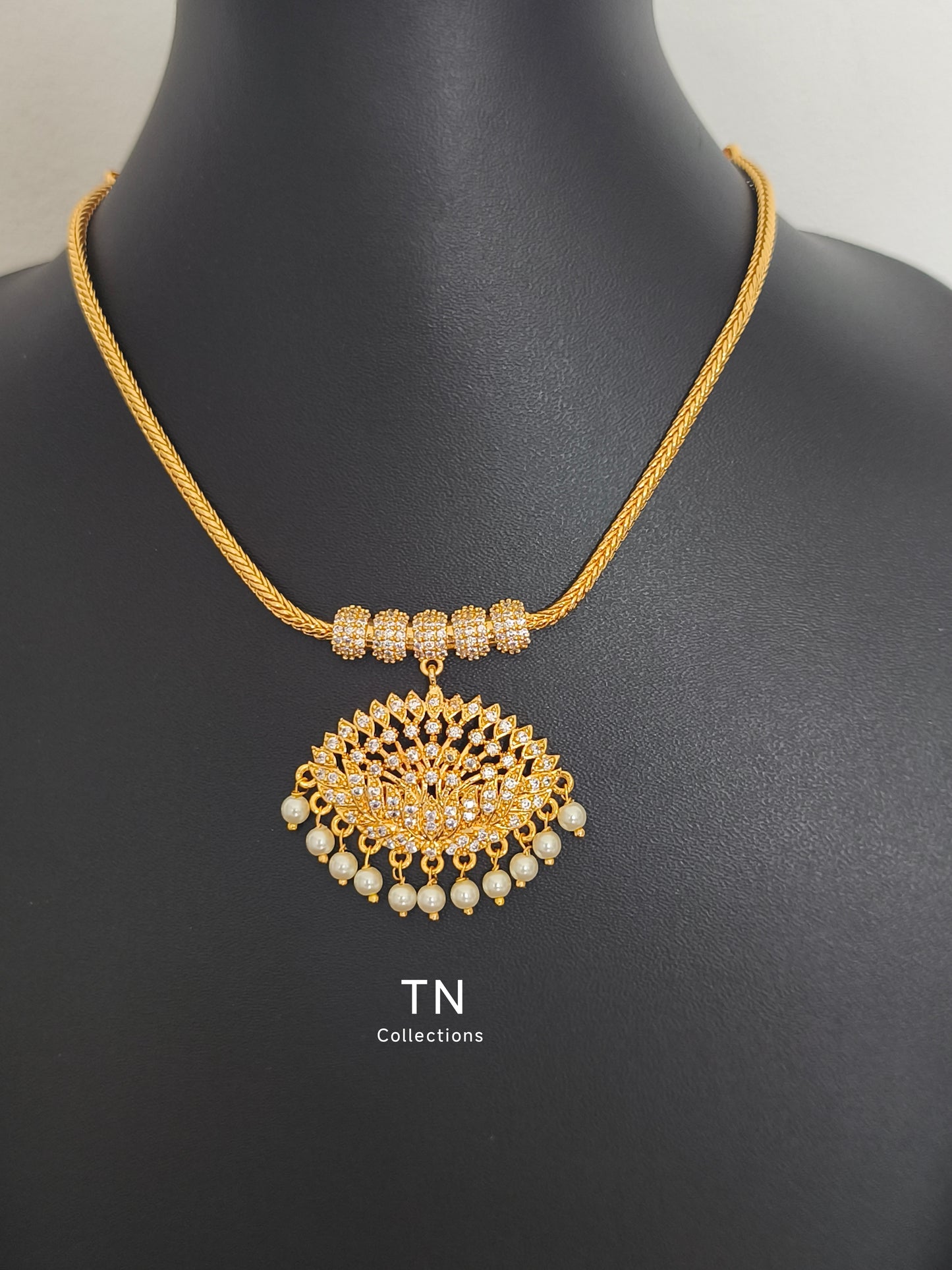 Traditional Allipoo design Attiyal Necklace