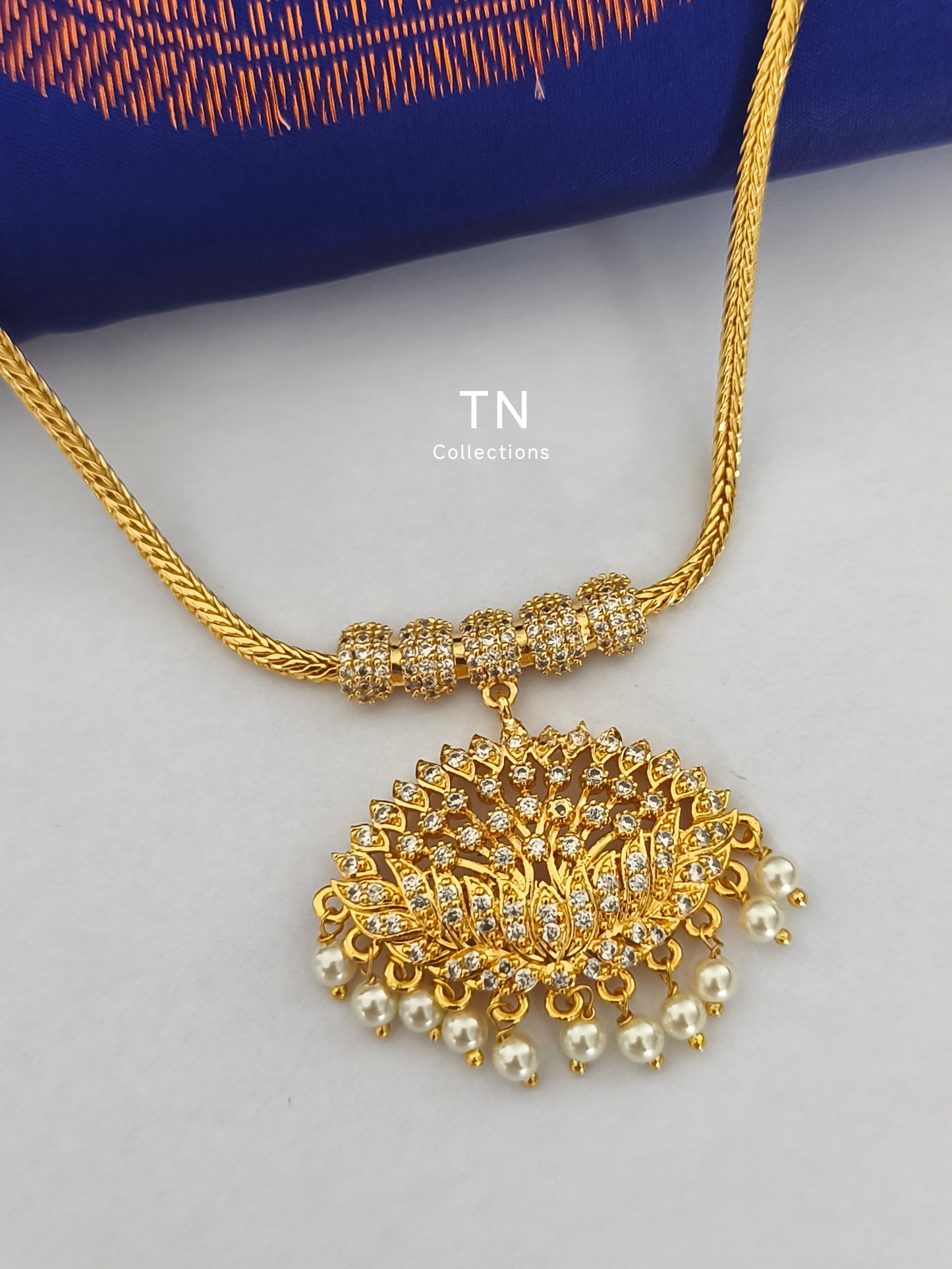 Traditional Allipoo design Attiyal Necklace
