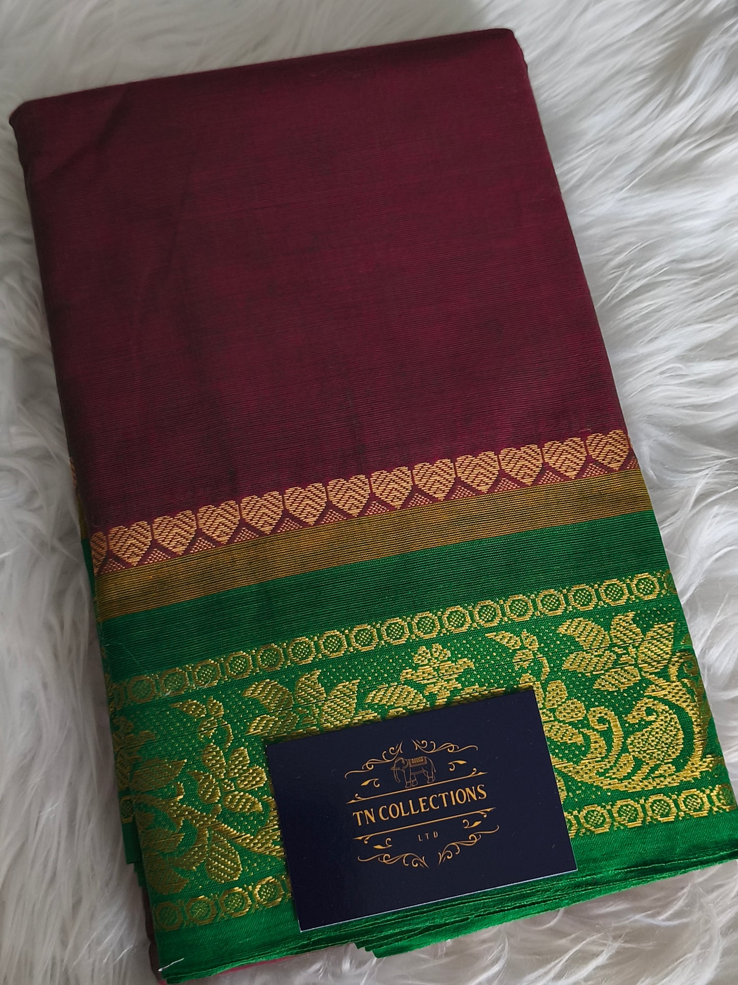 Chettinad Cotton Saree with Kalamkarai blouse material