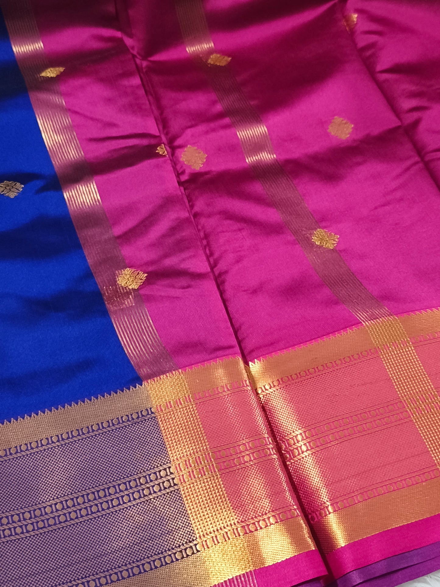 Luxury Semi Soft Silk Saree (Royal Blue)