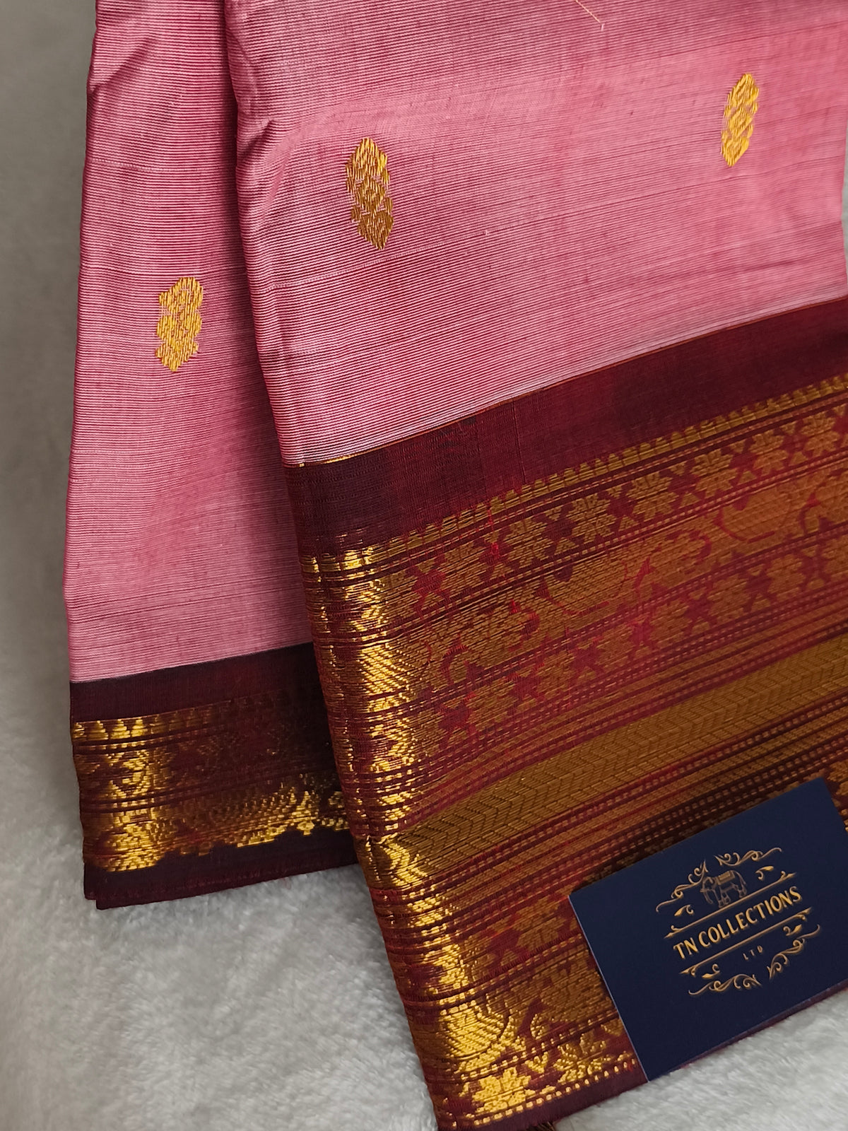 Grand Pure Kanchi Cotton Saree with Rich Pallu