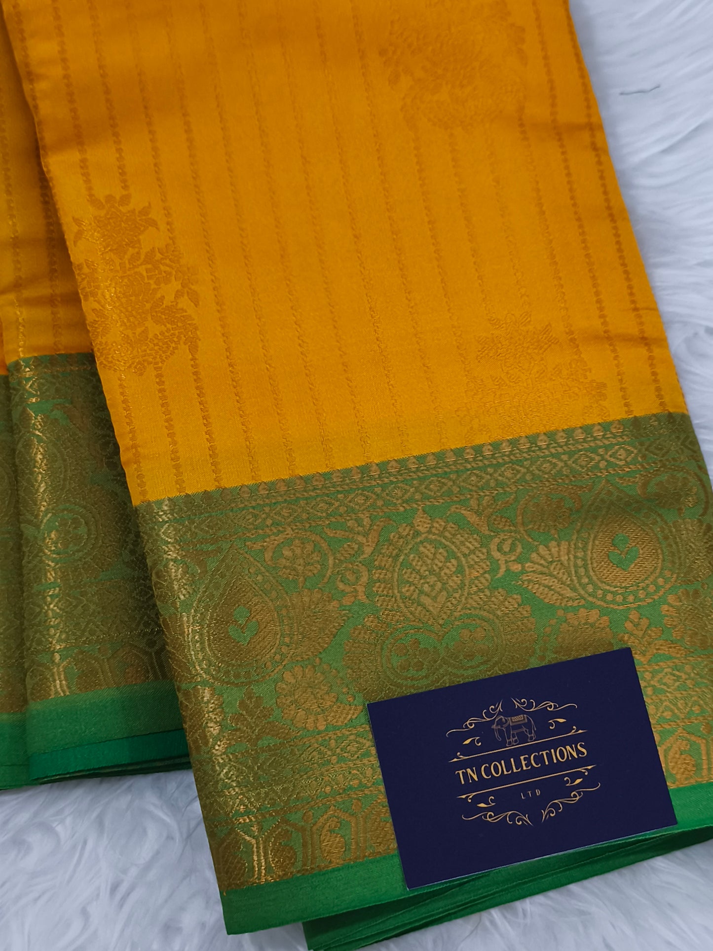 Vairaoosi Soft Silk Saree (Yellow)