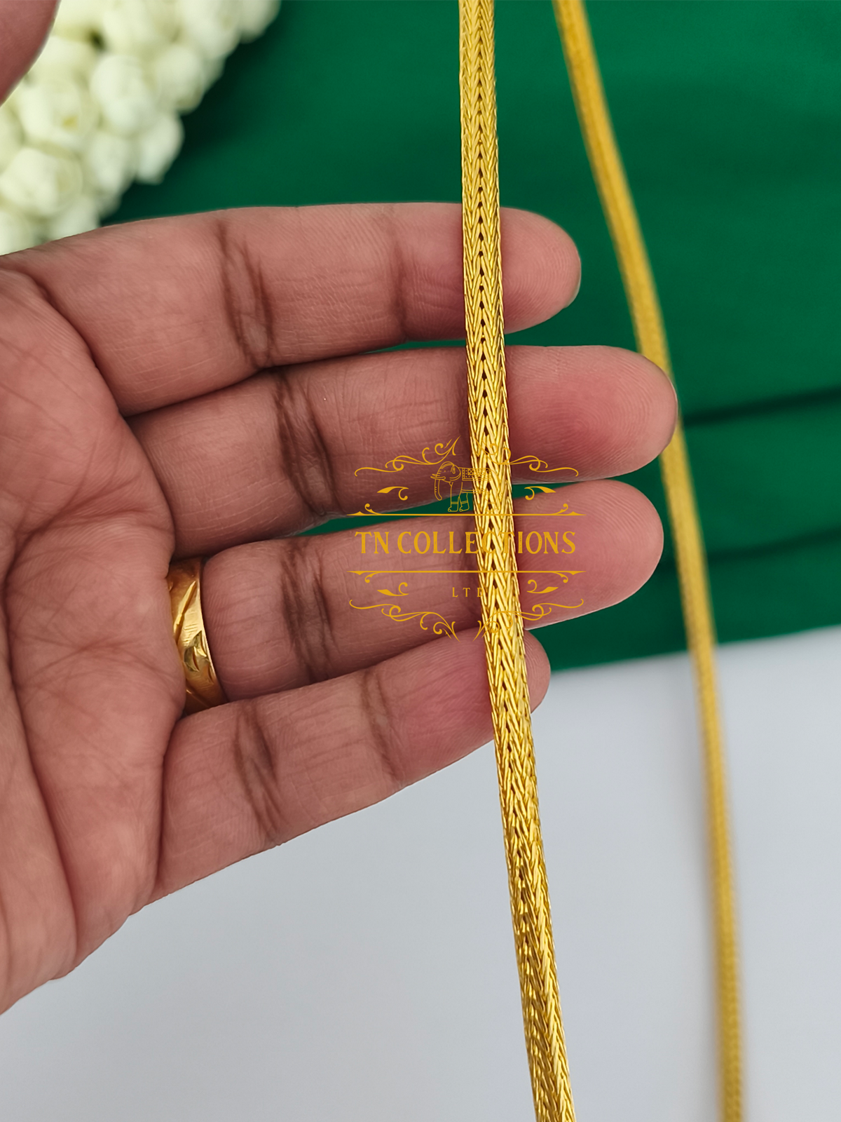 22ct Gold Plated Traditional Christian Thalikodi with Coins (Approx 9-11 Pawn thickness)