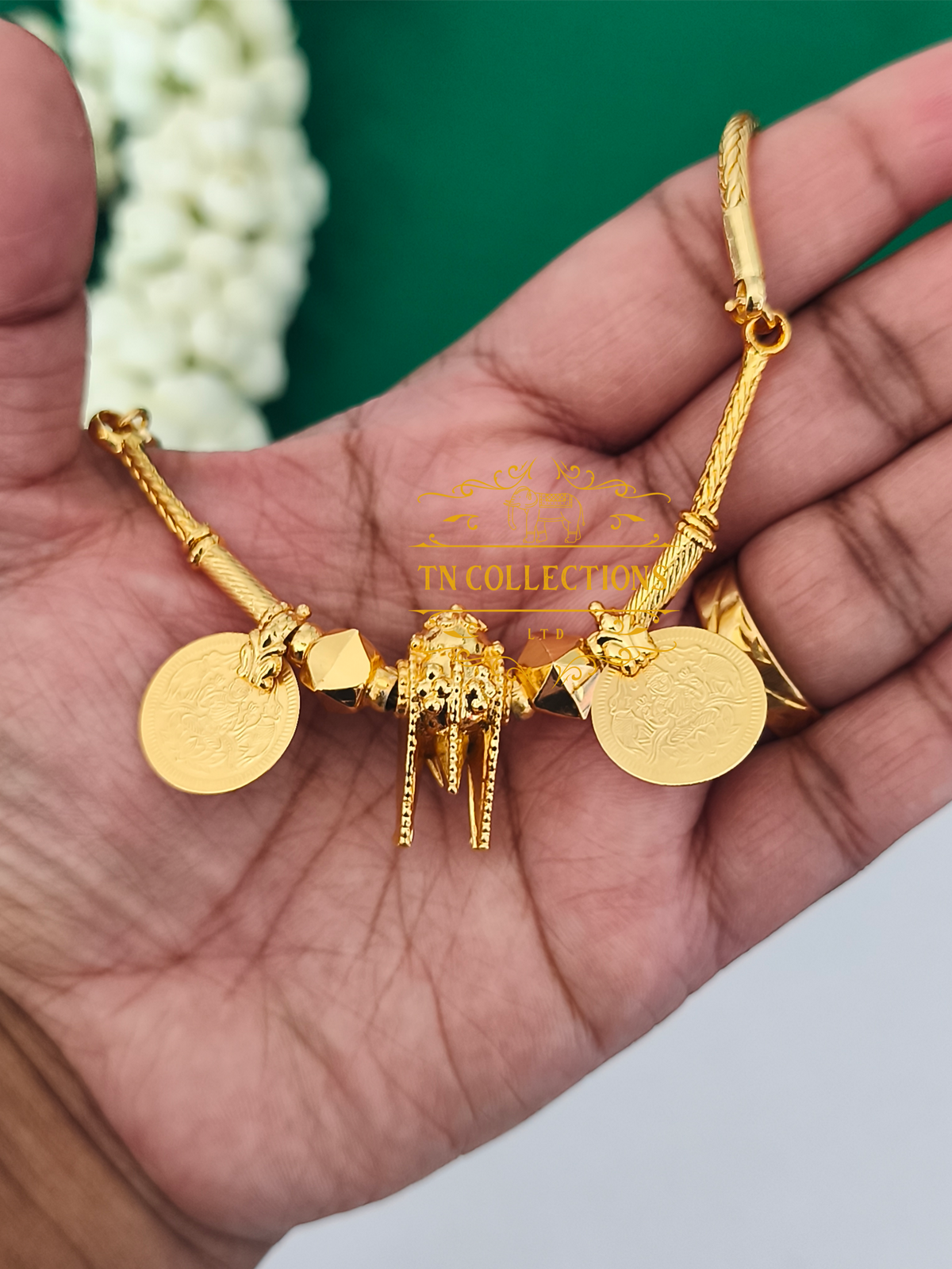 One gram gold plated Traditional Southindian style Thalichain (Thirumangalyam)