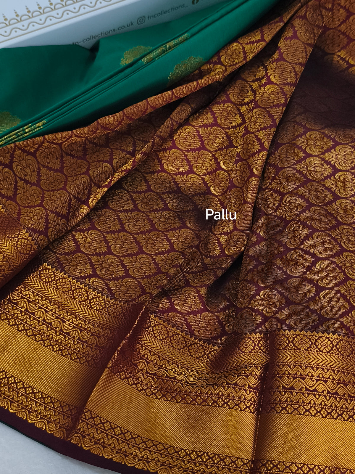 Green Kanchivaram silk saree