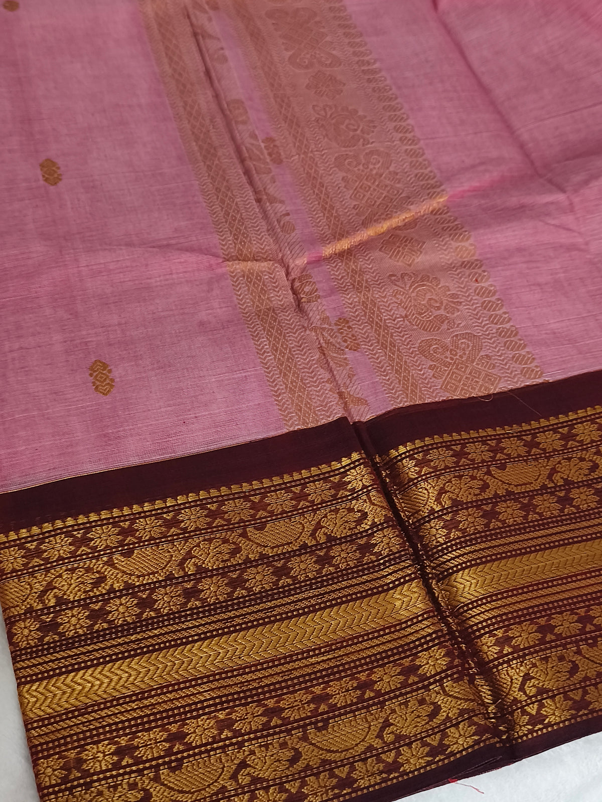 Grand Pure Kanchi Cotton Saree with Rich Pallu