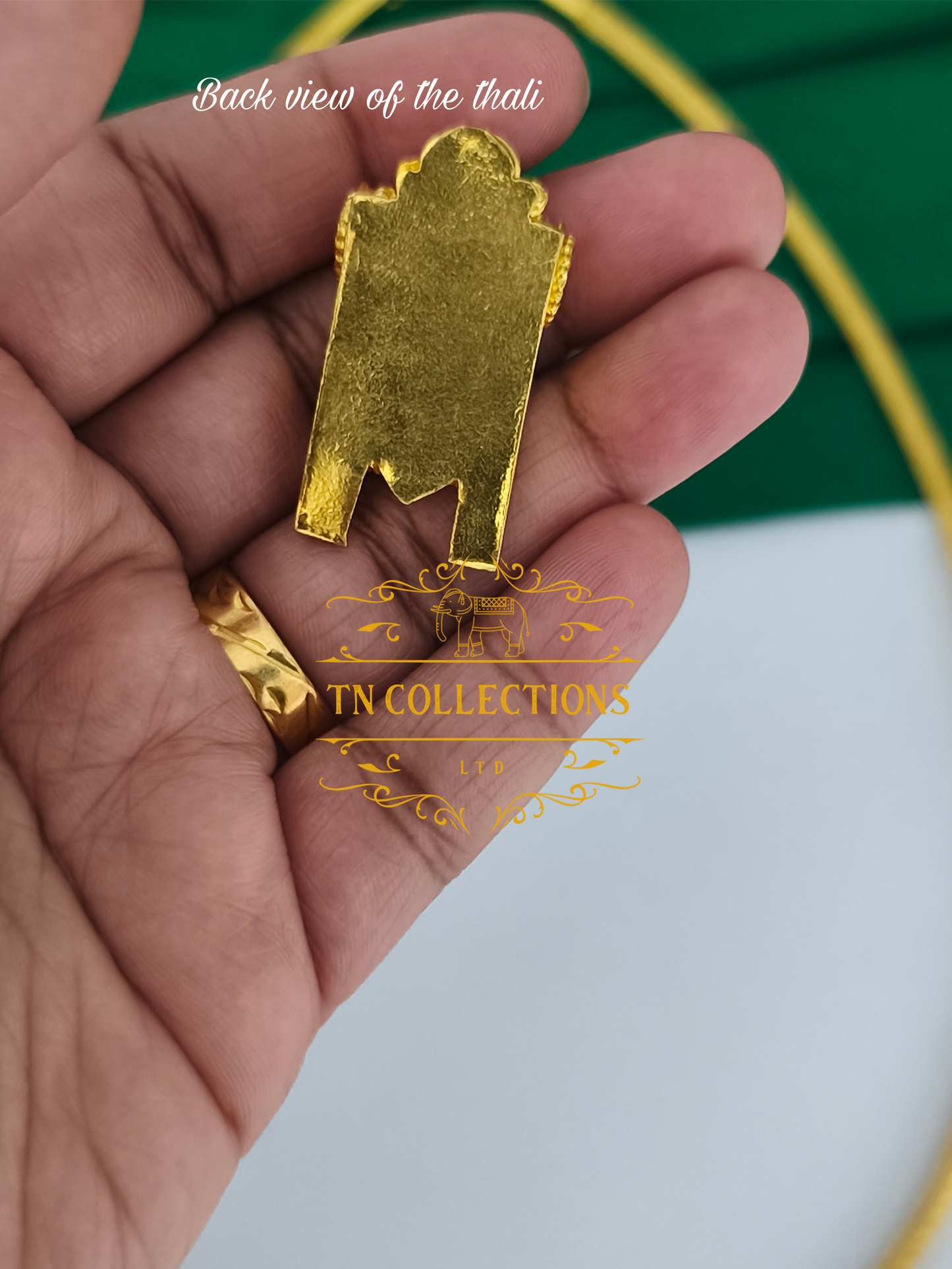 22ct Gold Plated Traditional Hindu Thalikodi with Amman thali & Coins (15- 19 Pawn thickness)