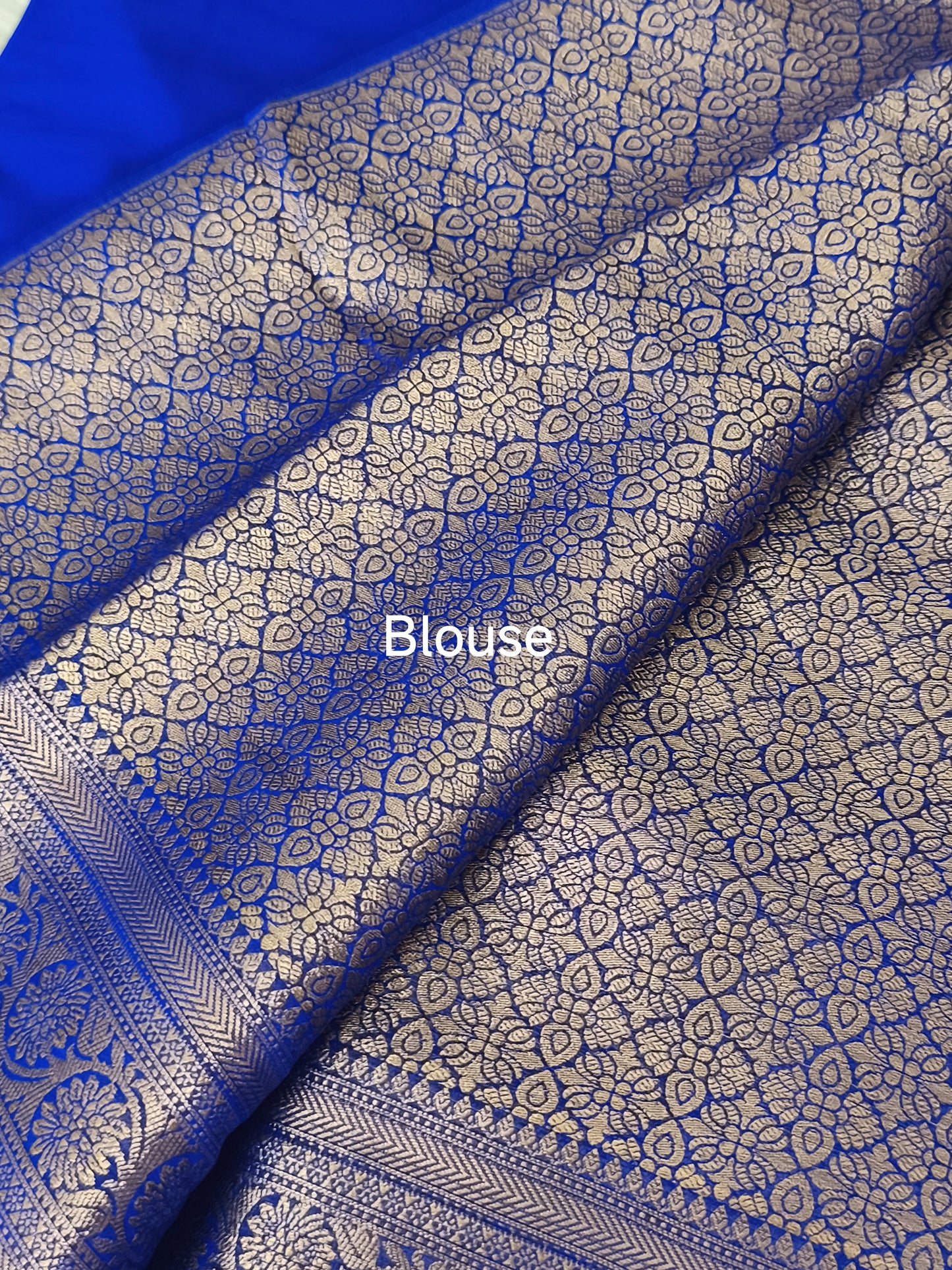 ROYAL BLUE colour Chiffon Georgette Party Saree