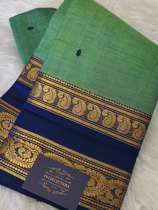 Pure handloom kanchi cotton saree