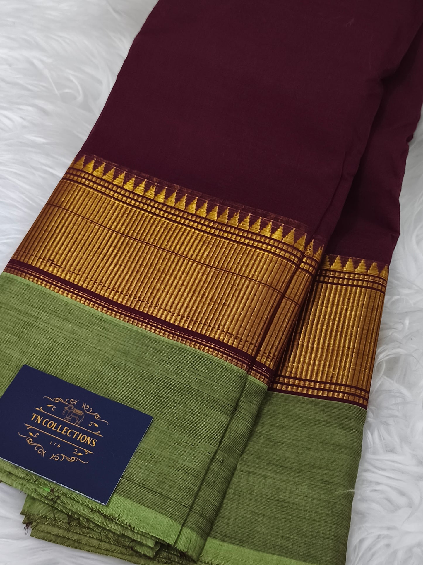 Pure handloom kanchi cotton saree