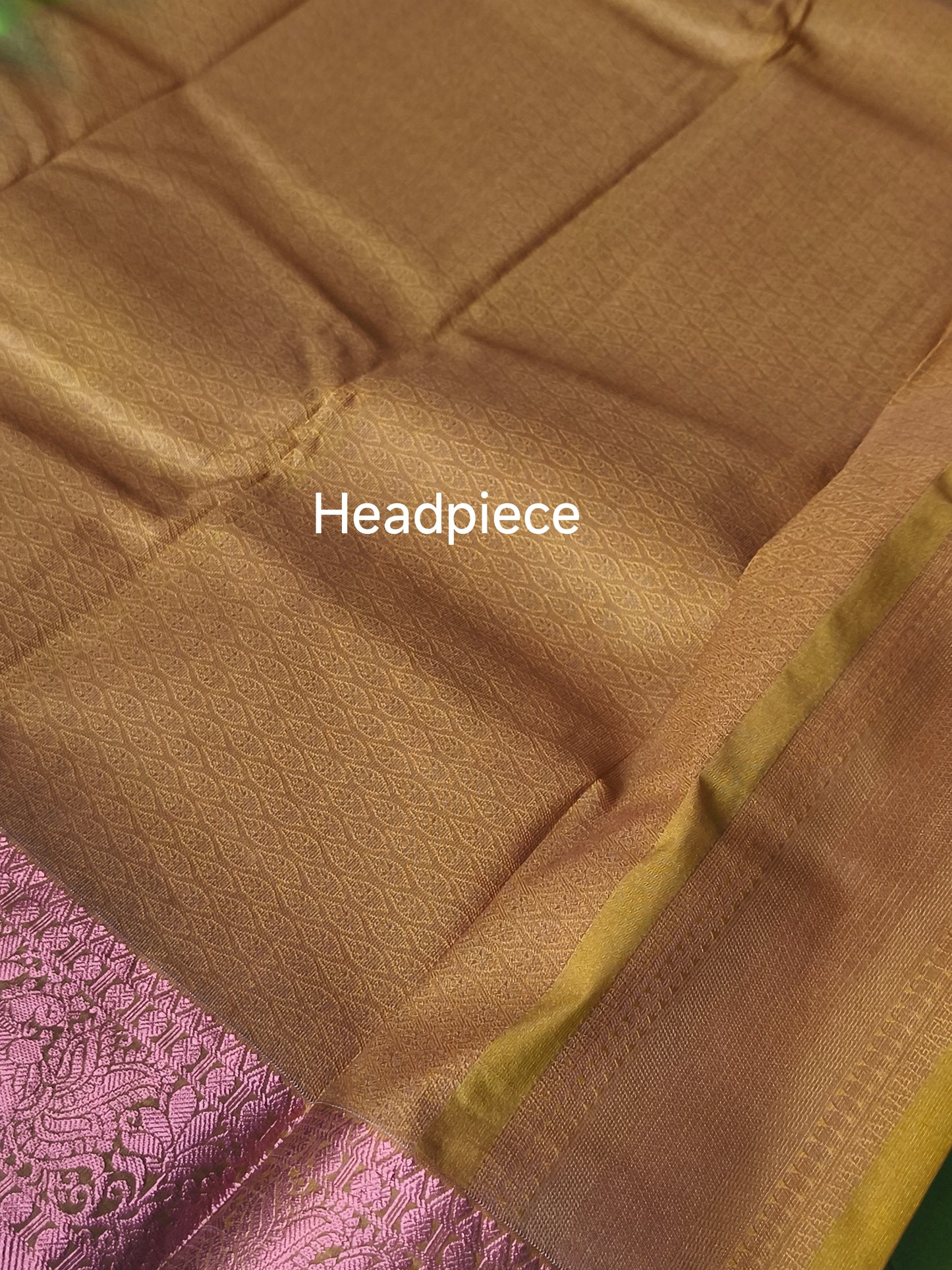 Kanchi Semi silk saree with contrast blouse and pallu.