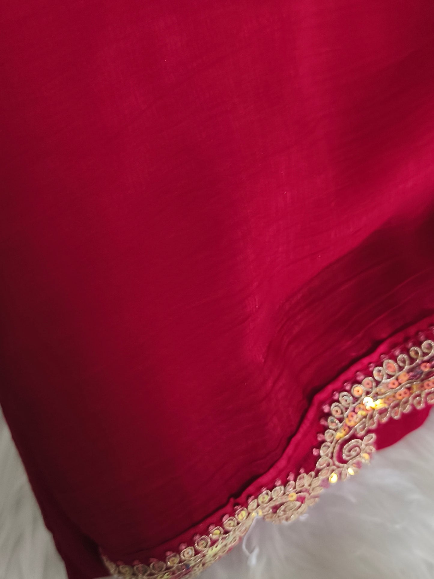Simple Designer Saree with Unstitched running blouse