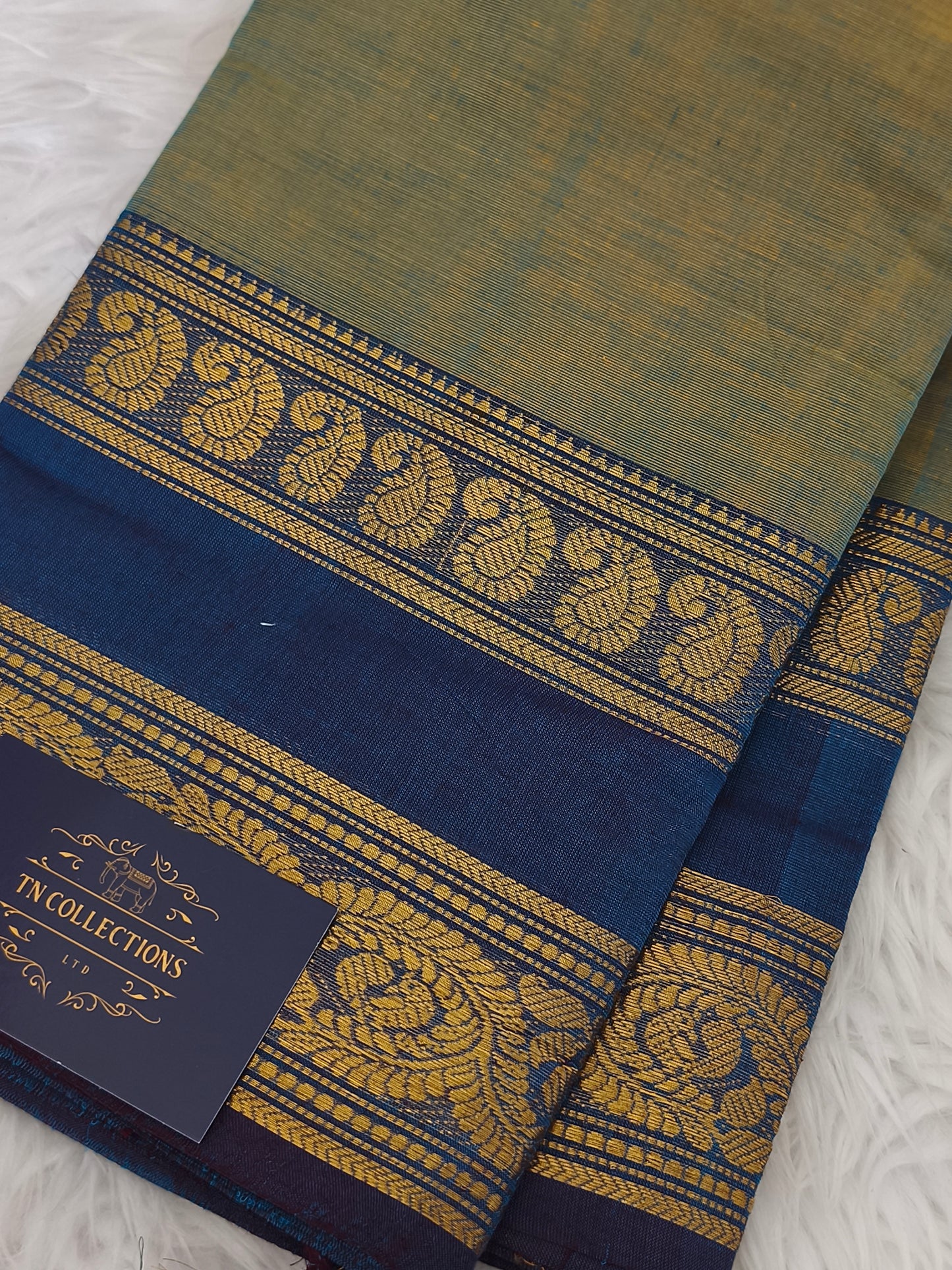Pure handloom kanchi cotton saree