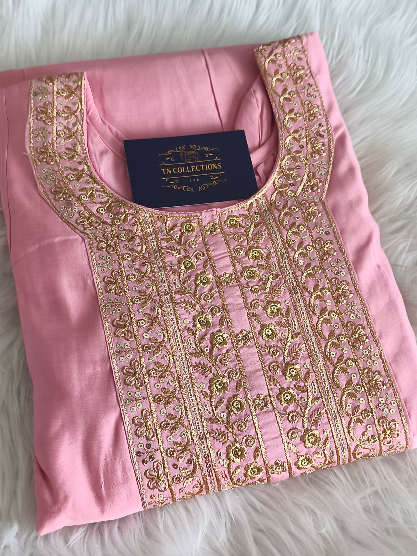 Readymade 3pcs Anarkali Type Shalwar (Baby Pink)