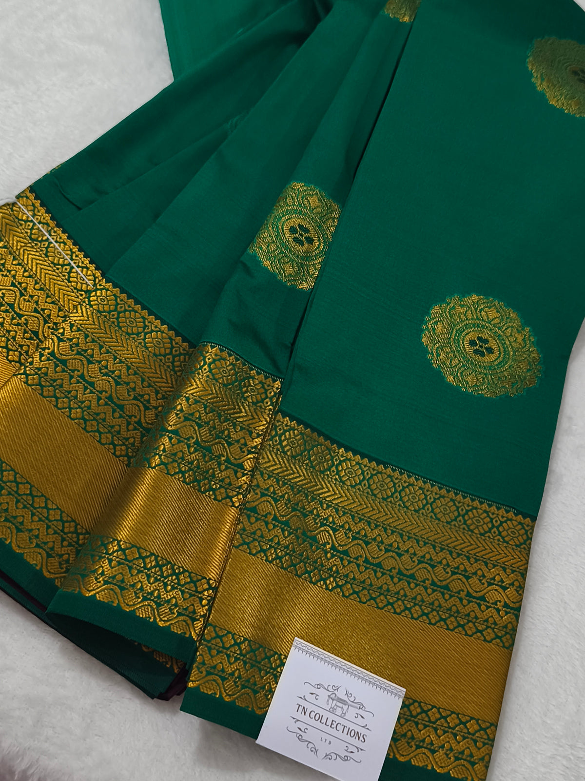 Green Kanchivaram silk saree