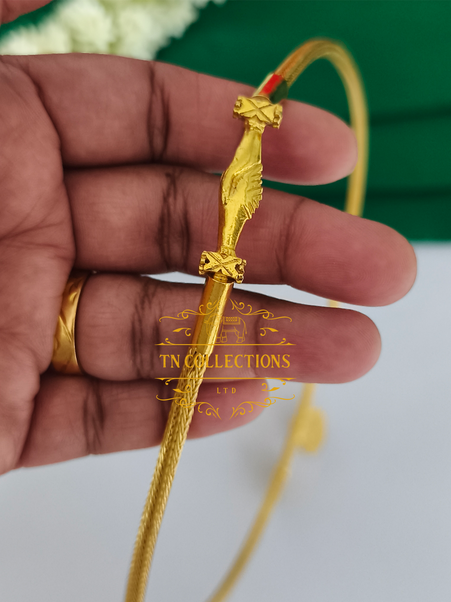 22ct Gold Plated Traditional Christian Thalikodi with Coins (9-11 Pawn thickness)