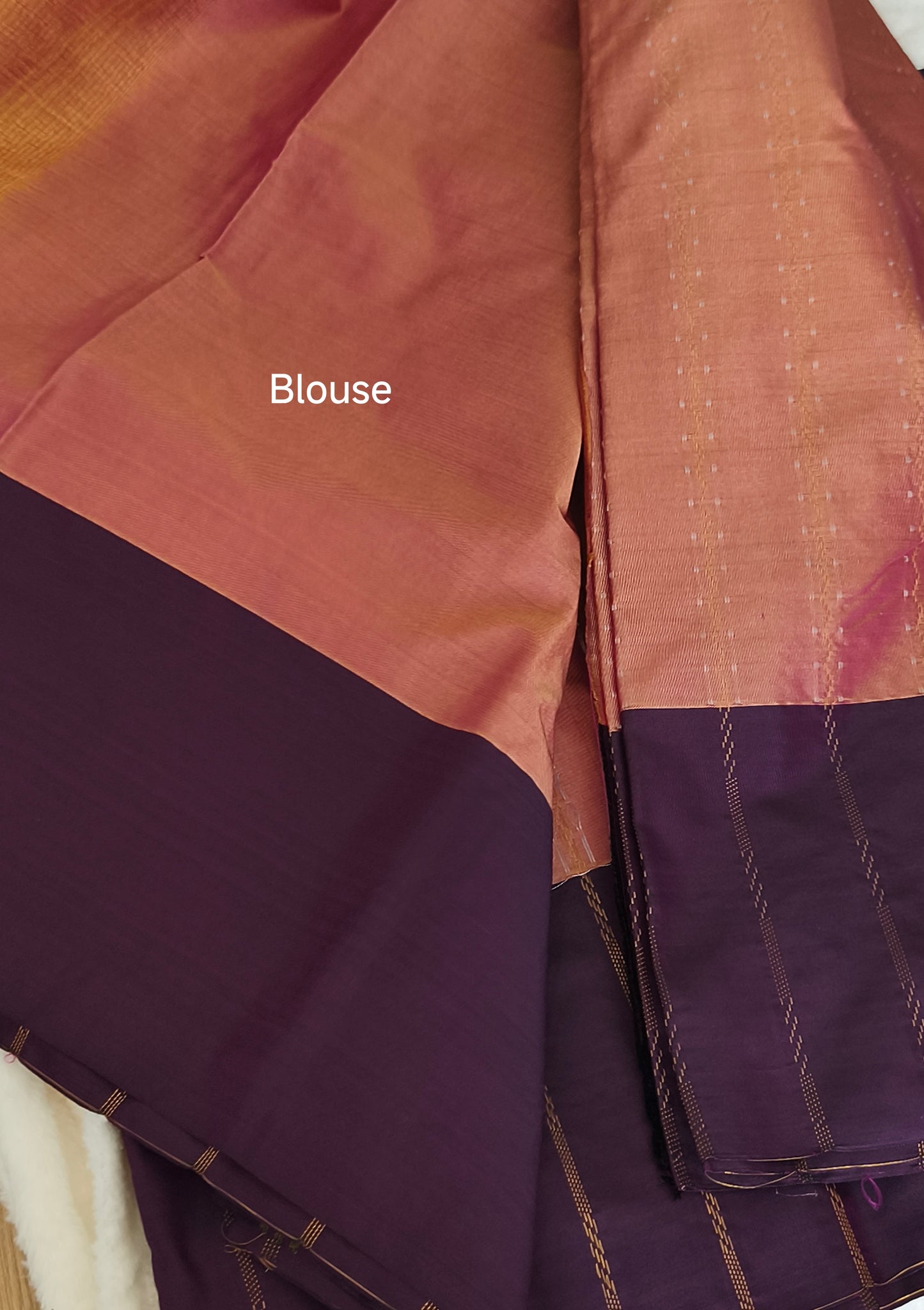 Elegant Dual shaded Soft silk saree