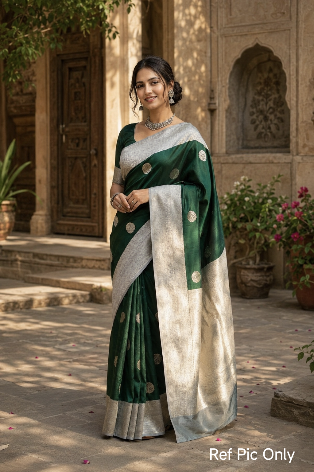 Banarasi Semi Katan Semi Silk Saree