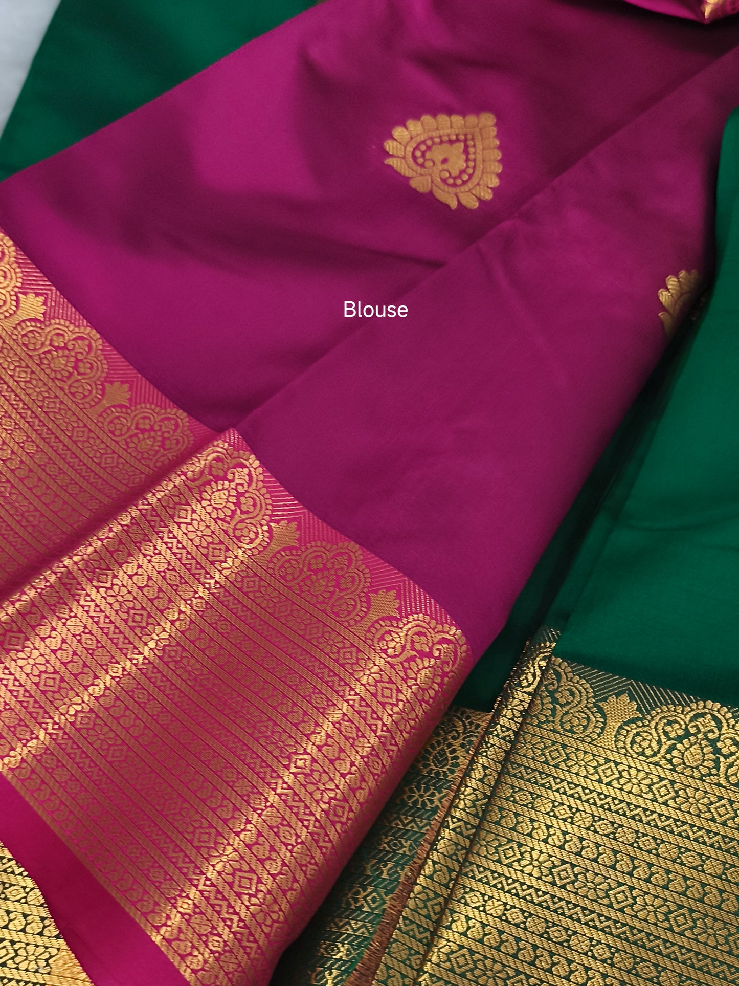 Luxury Semi Soft Silk Saree (Green)