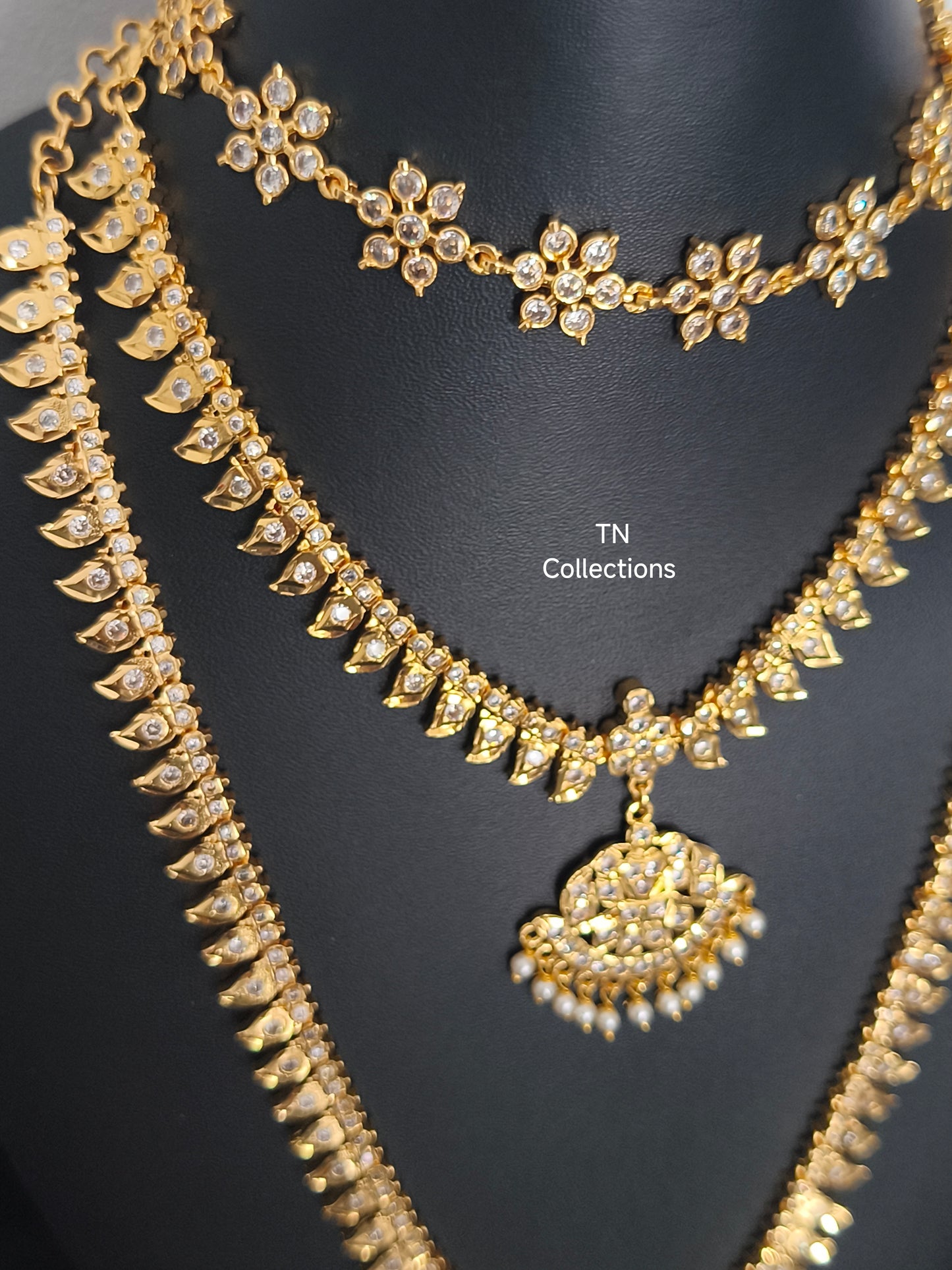 Micro gold plated Trendy Semi Bridal Set