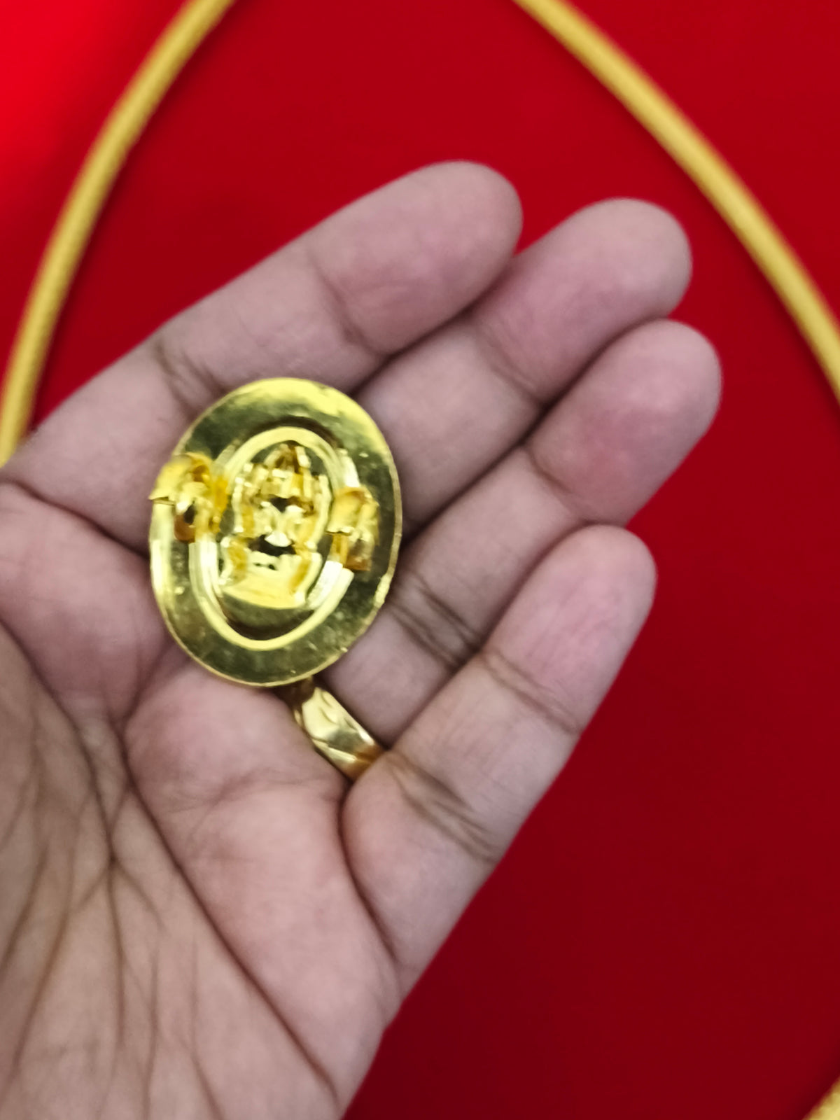 22ct Gold Plated Traditional Hindu Thalikodi with Amman thali & Christian Coins (9-11 Pawn thickness) Customised Kodi