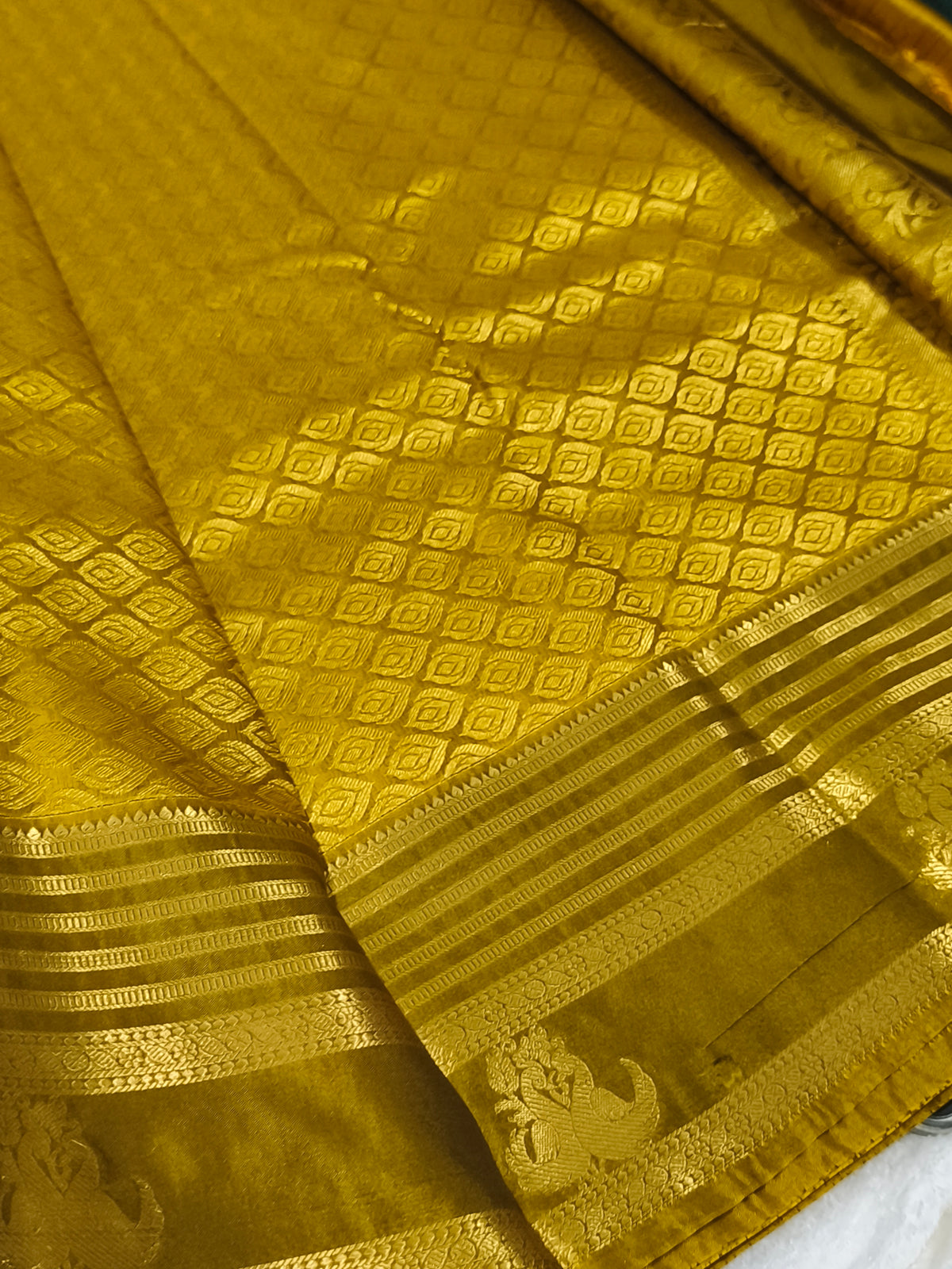 Premium kanchi semi Soft Silk Saree