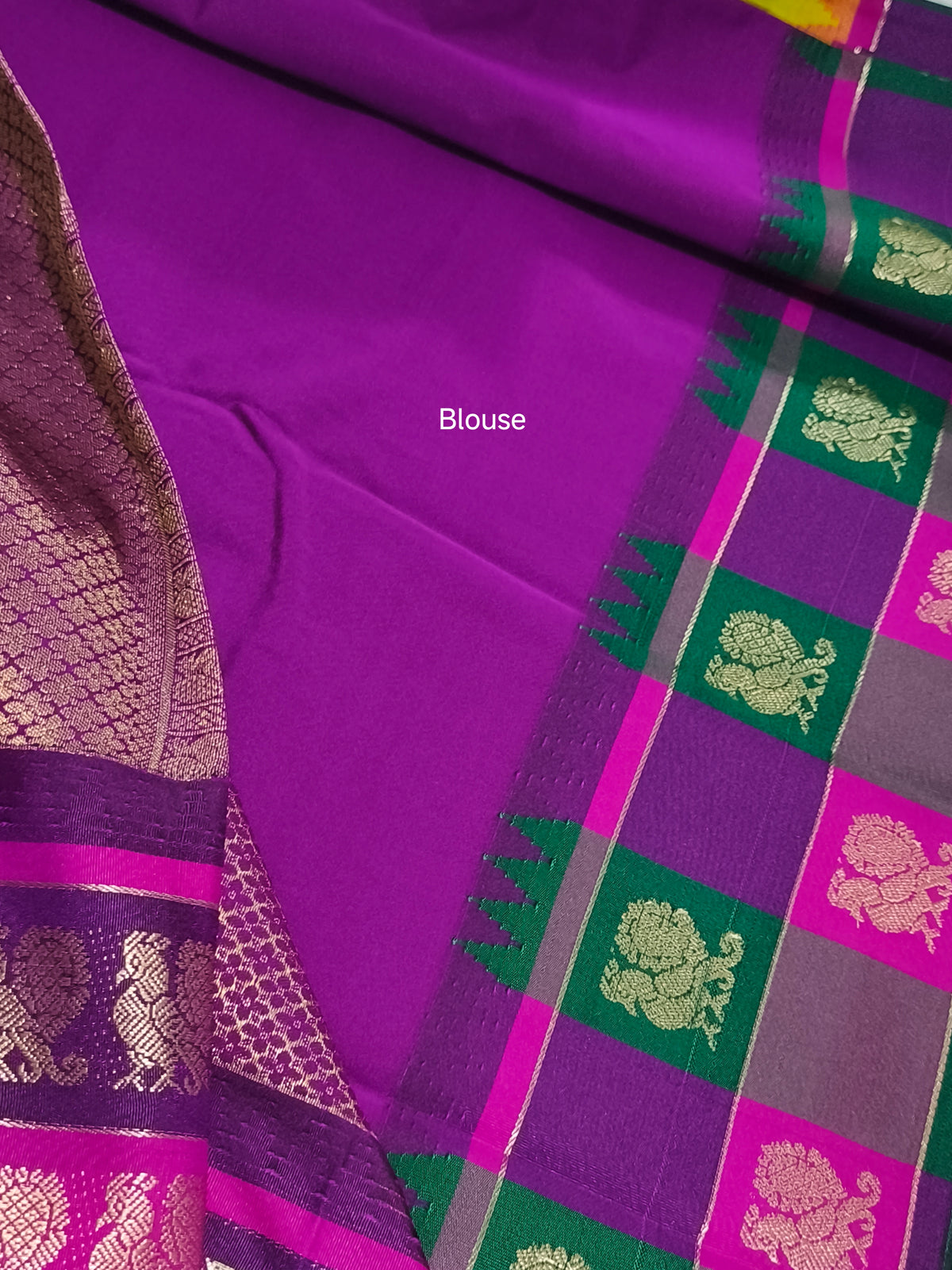 Premium kanchi korvai Soft silk
