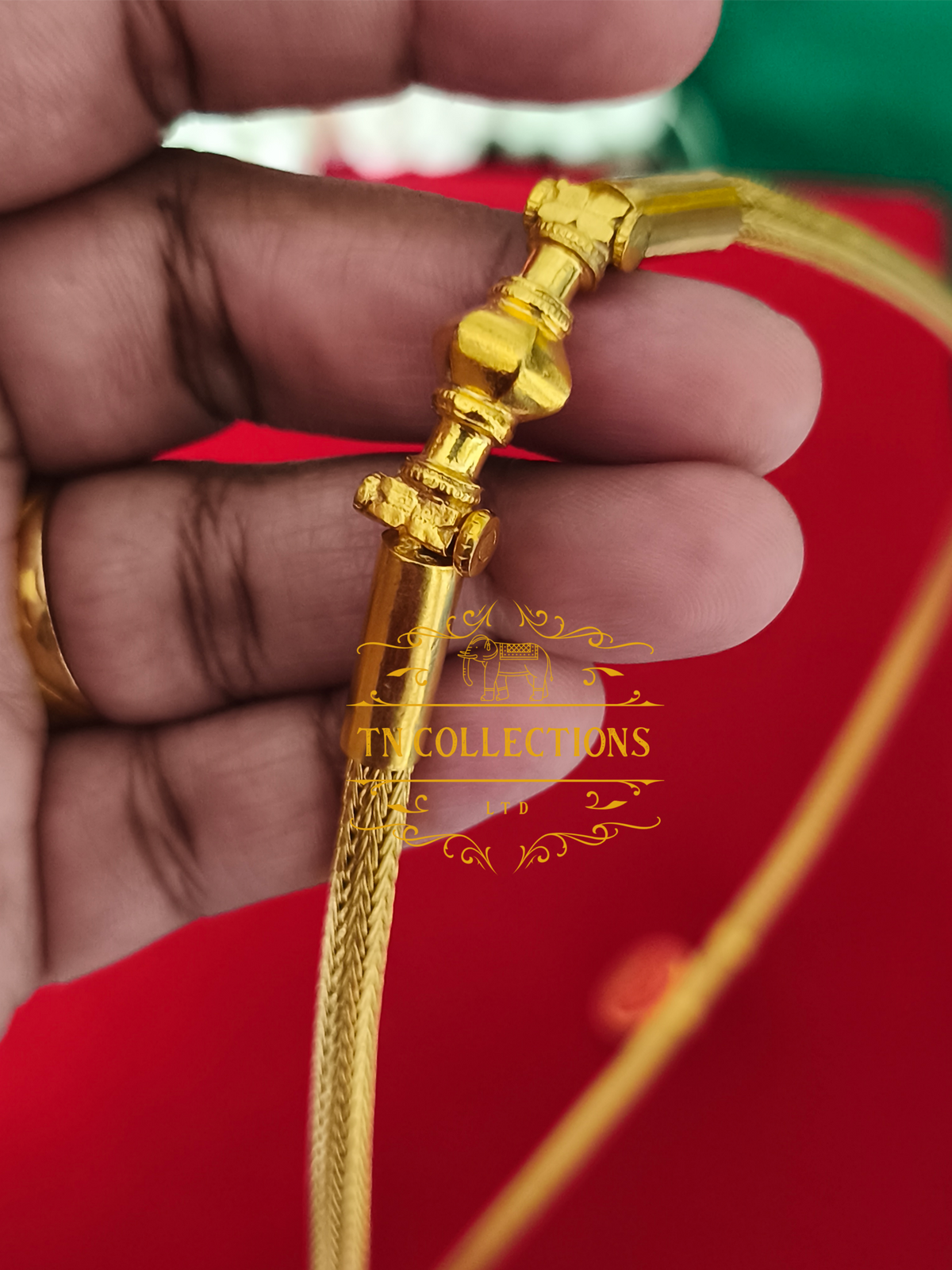 22ct Gold Plated Traditional Hindu Thalikodi with Coins (15- 19 Pawn thickness)