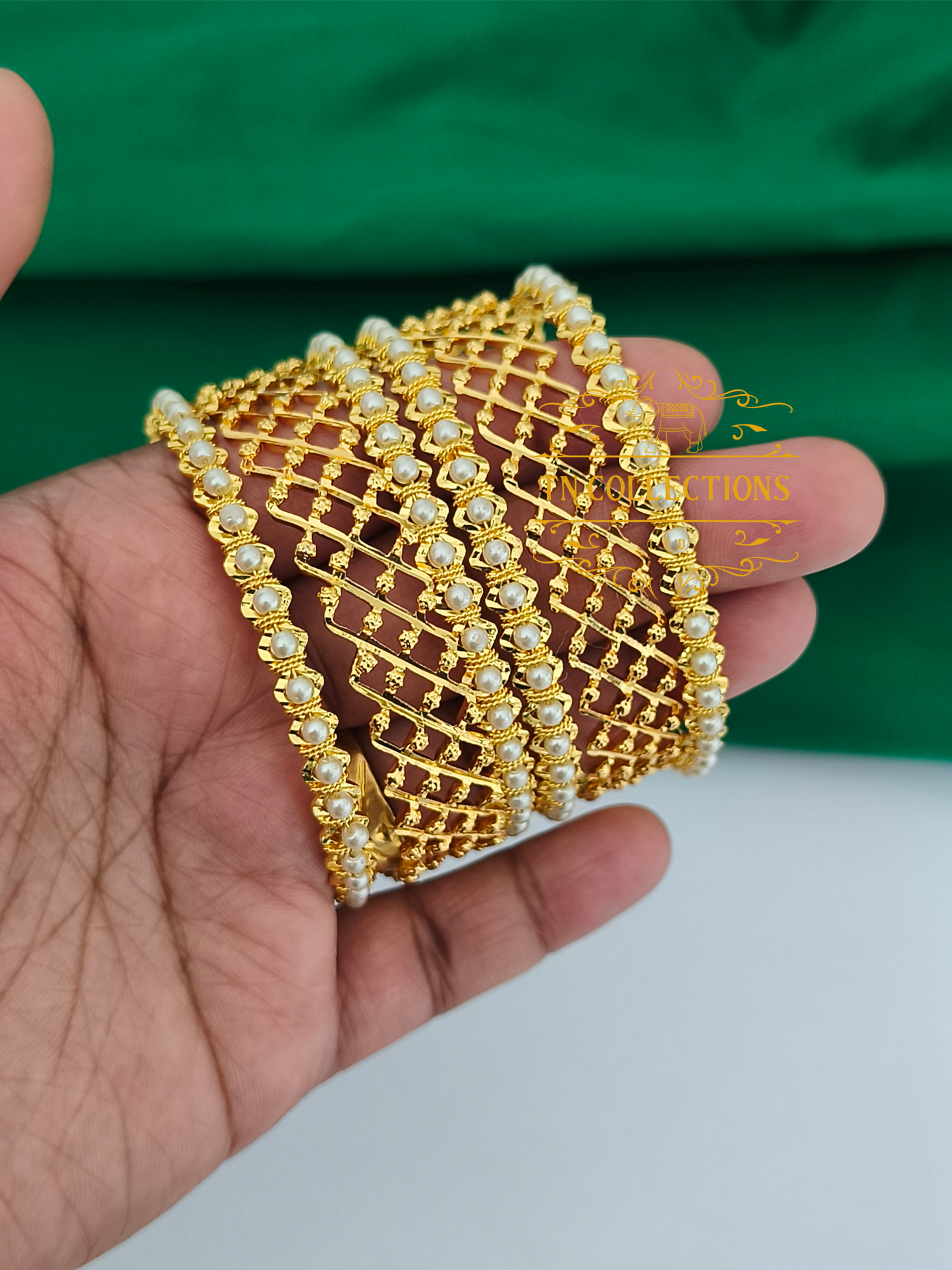 Micro Gold-Plated Modern Bangles Set (Size 2.6 )