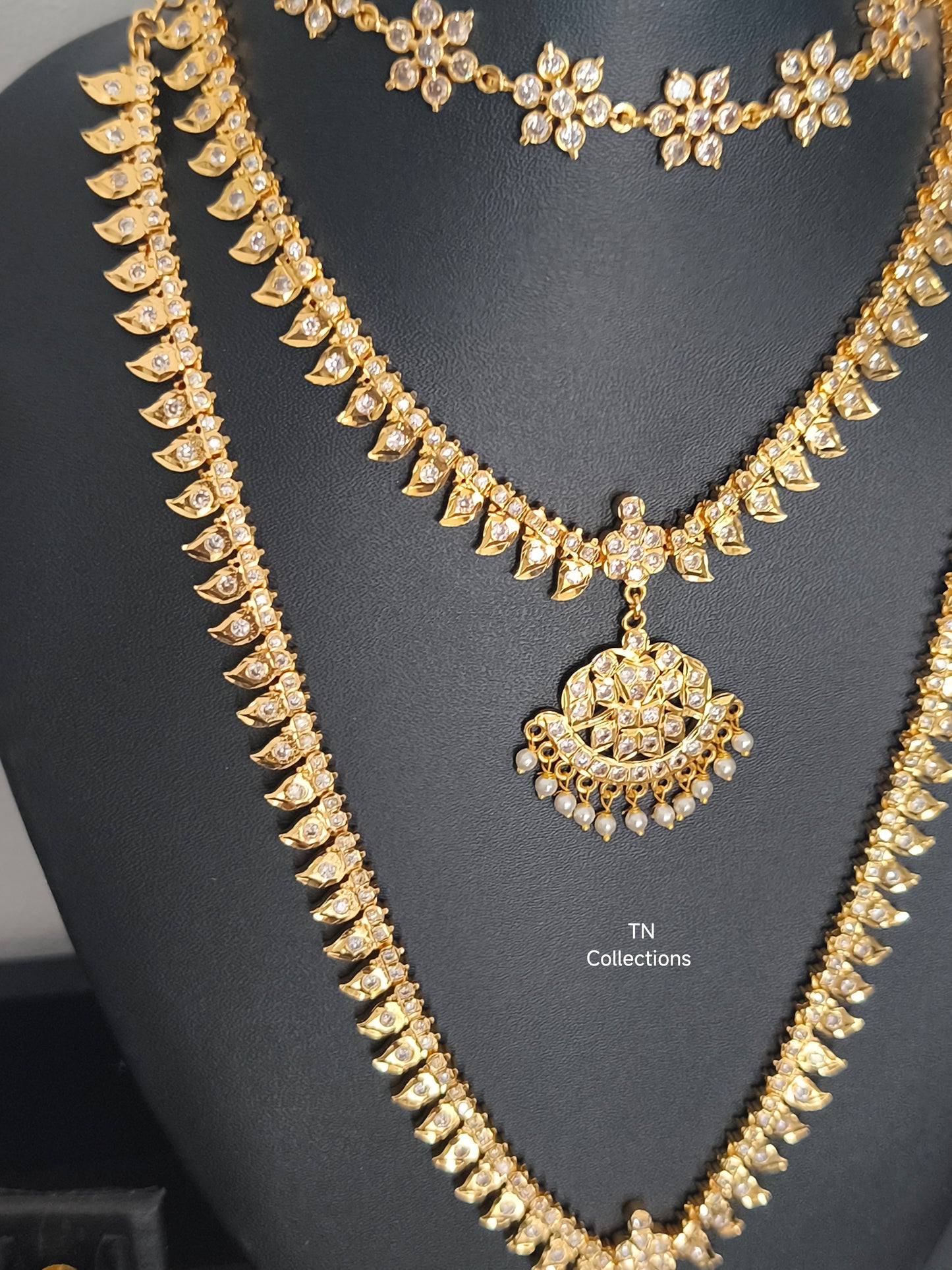 Micro gold plated Trendy Semi Bridal Set
