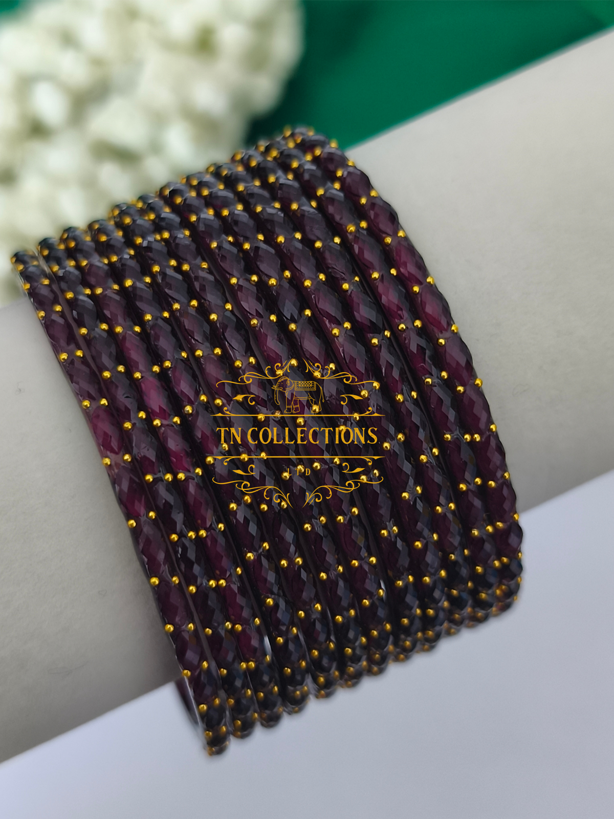 Trendy Raindrop Glass Bangles