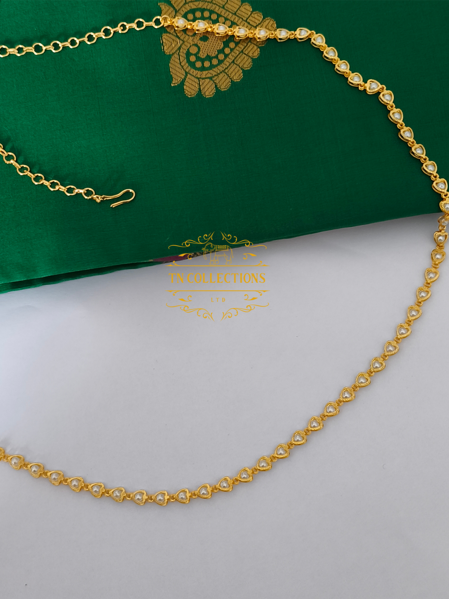Micro Gold-Plated Shell Pearl Hip Chain