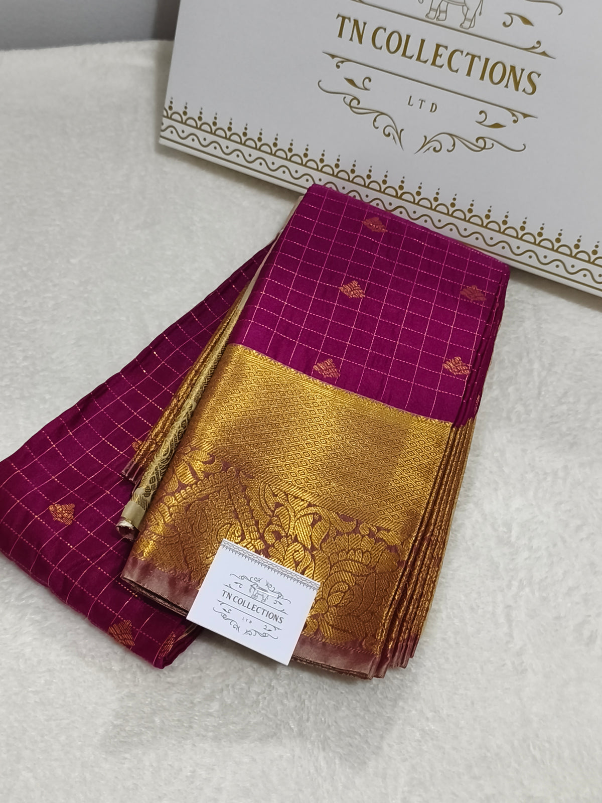 Premium kanchi Checked Semi Silk Saree