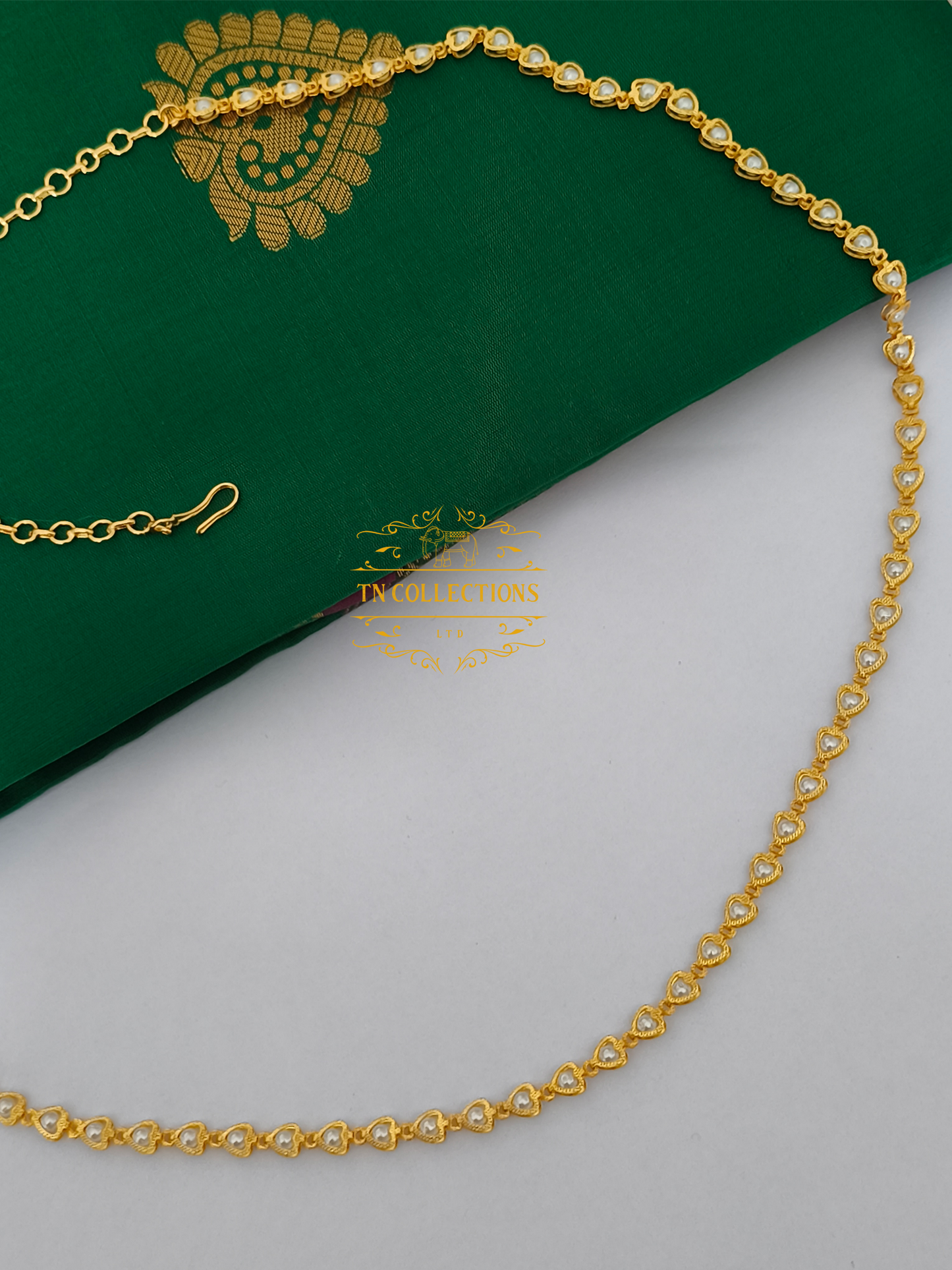 Micro Gold-Plated Shell Pearl Hip Chain