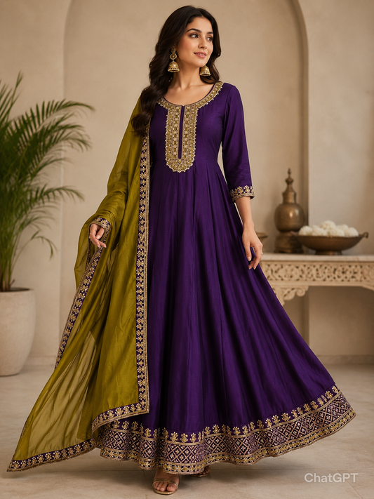 Readymade Anarkali Suit (Size 38)